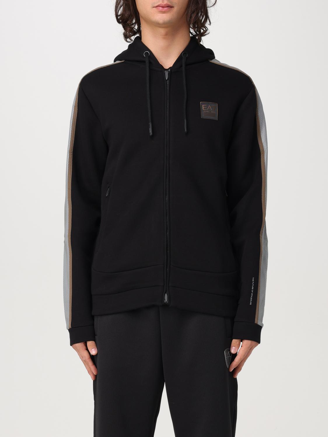 Ea7 Sweatshirt Men Color Black In Schwarz