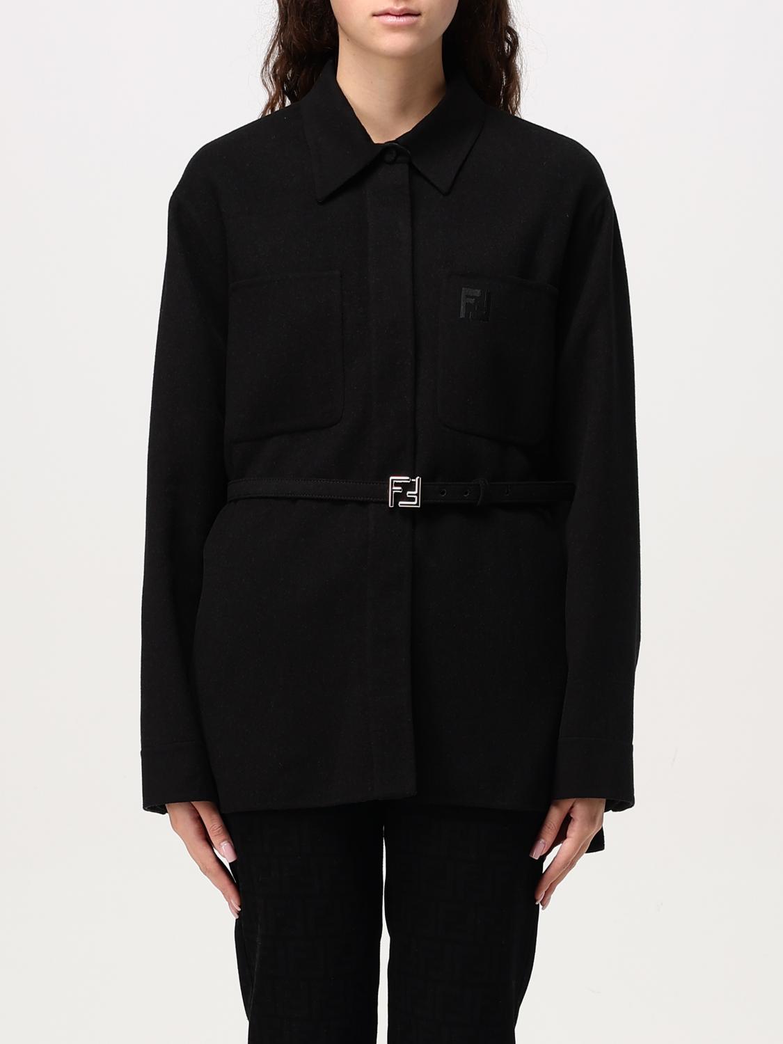 Jacket FENDI Woman color Black