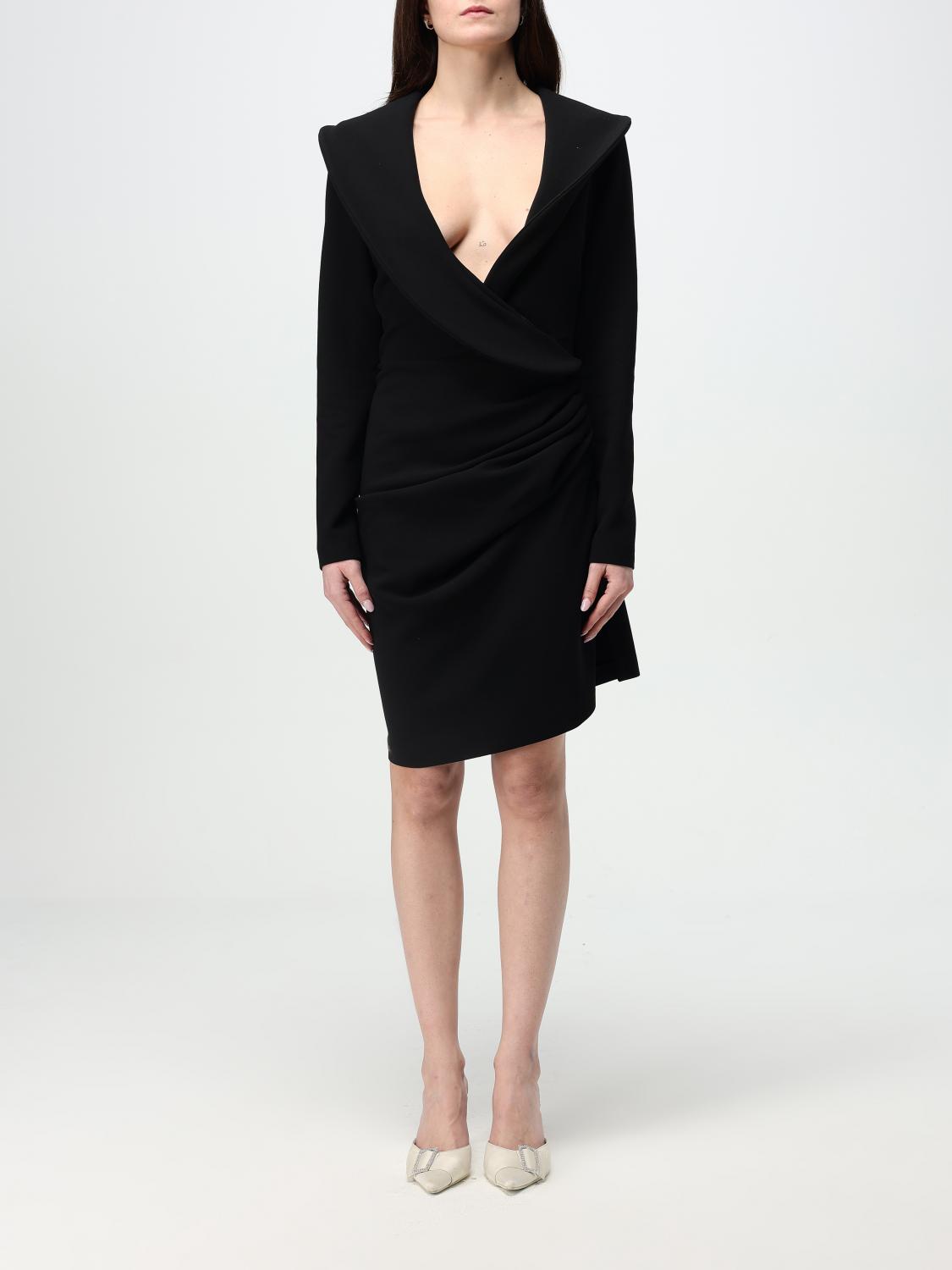 Shop Magda Butrym Dress Woman Color Black In Schwarz