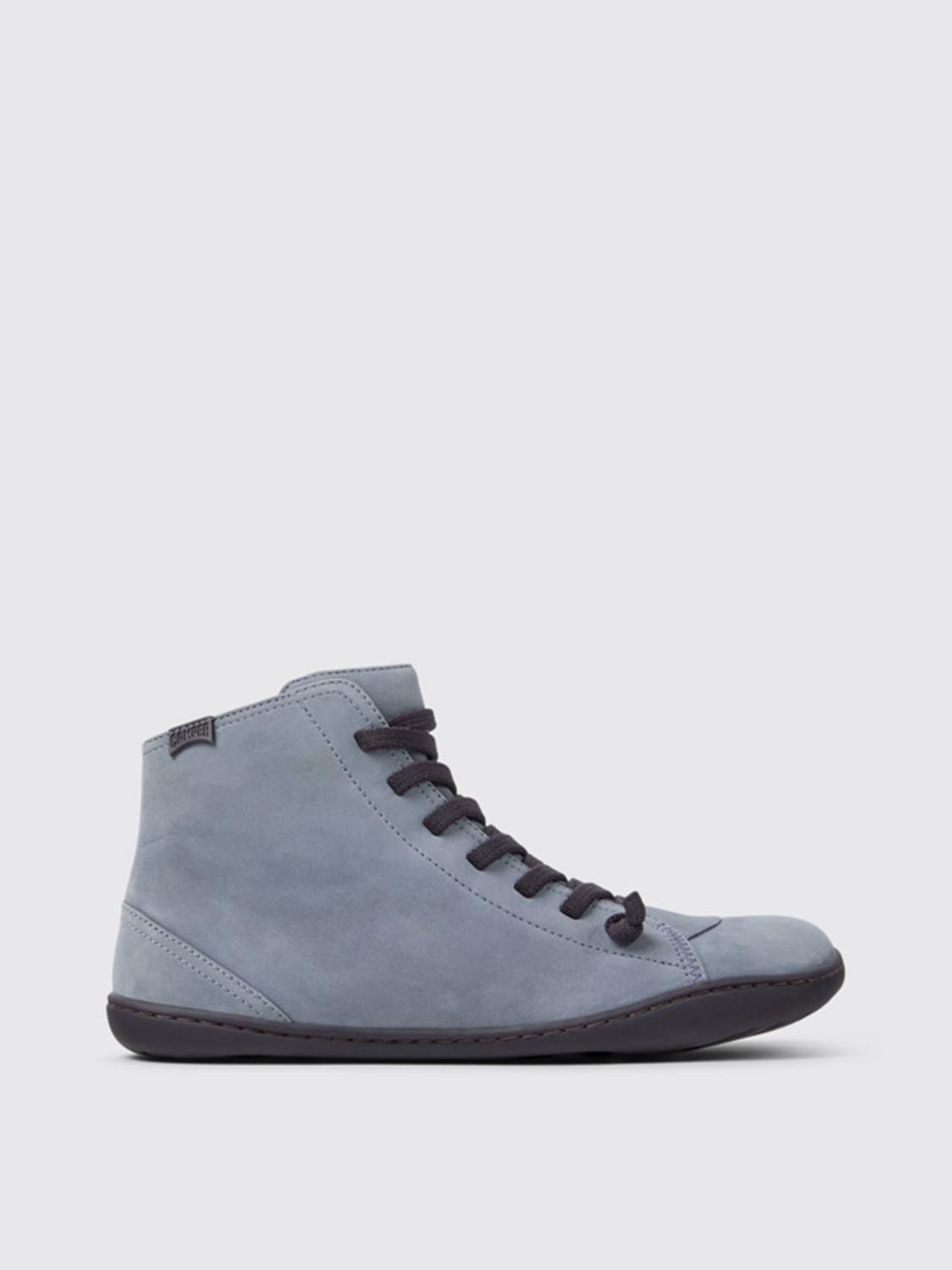 Camper Flat Ankle Boots Woman Color Grey In Grau