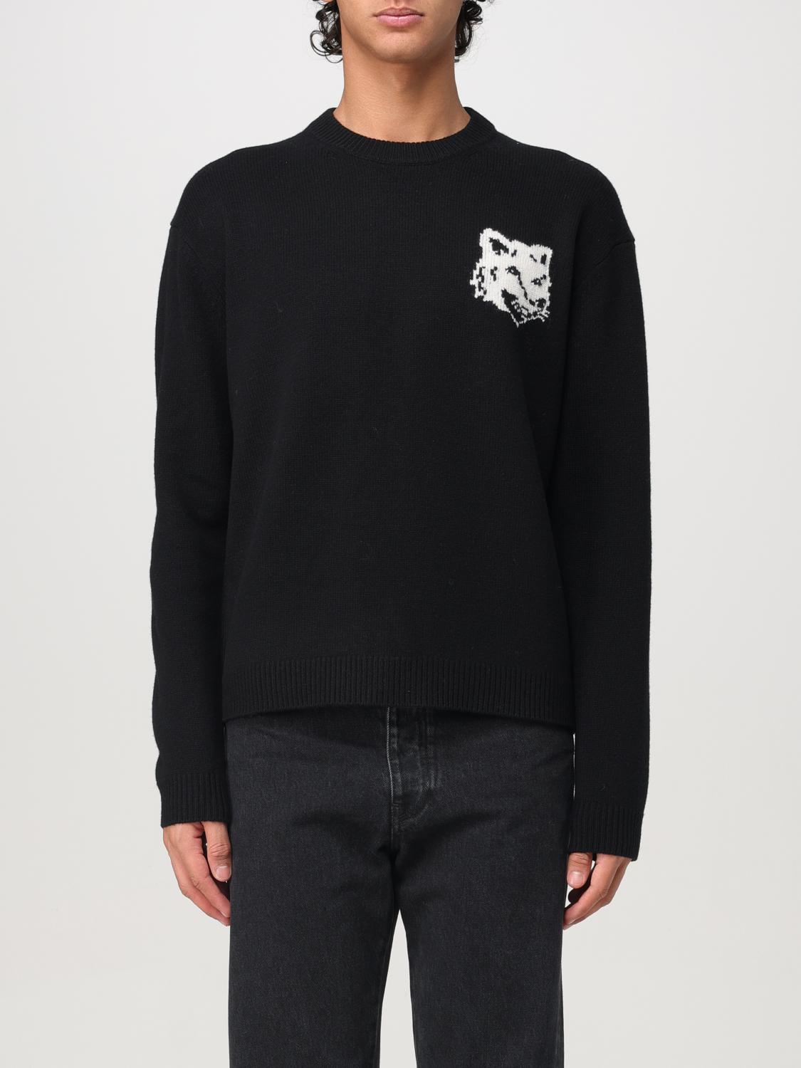 Shop Maison Kitsuné Sweater Men Color Black In Schwarz