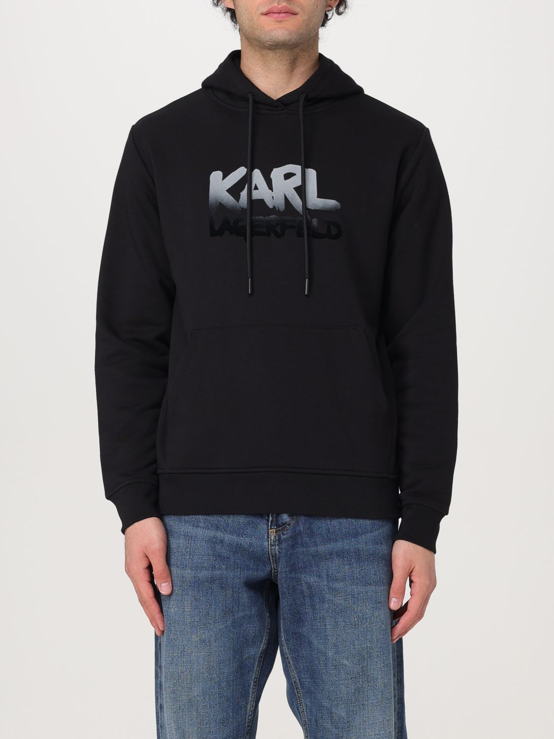 Shop Karl Lagerfeld Sweater  Men Color Black In Schwarz