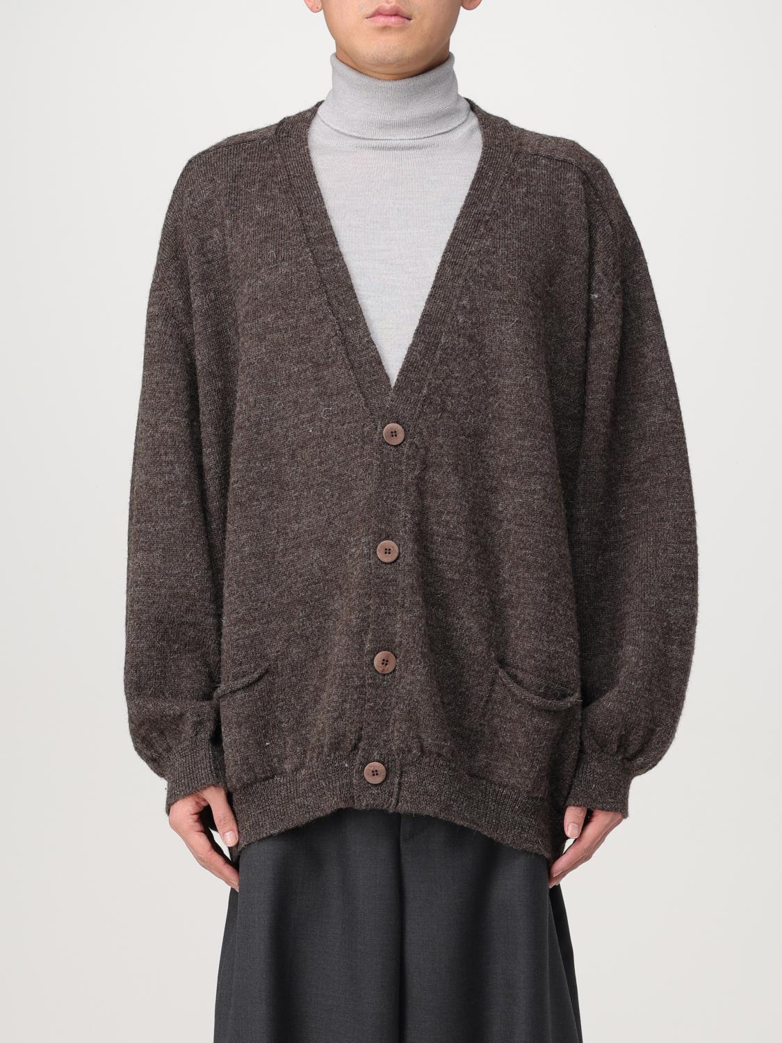 Magliano Brown V-neck Logo Cardigan In Braun