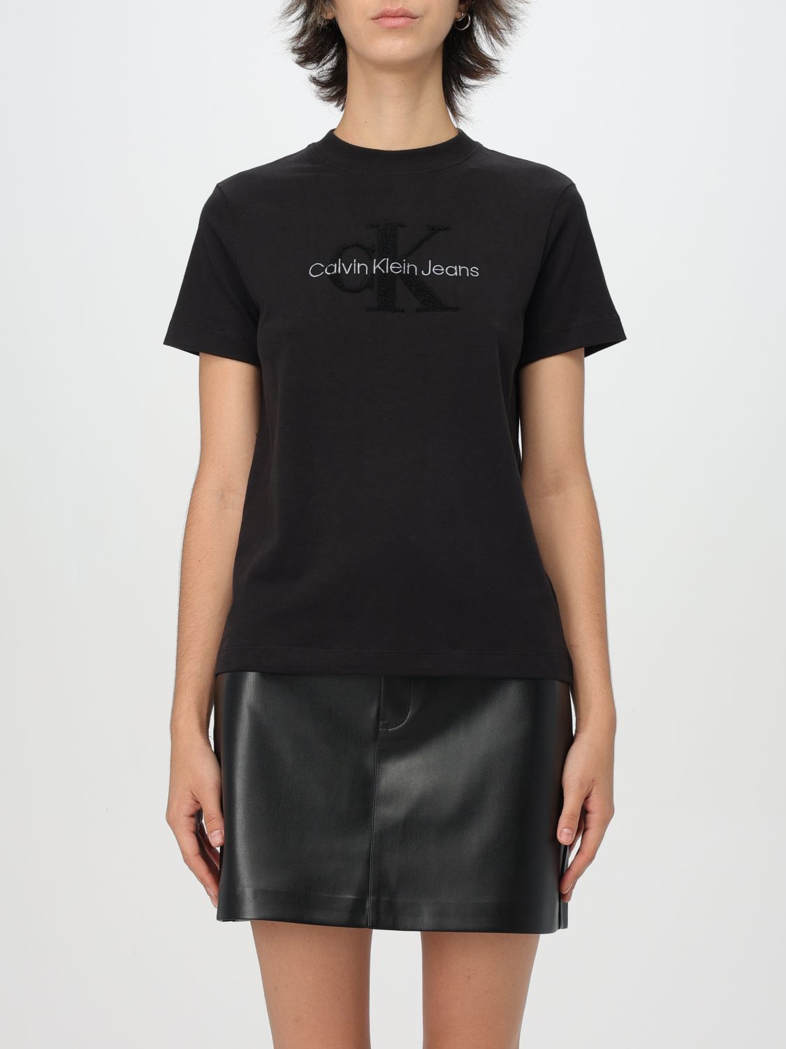 Calvin Klein T-shirt  Woman Color Black