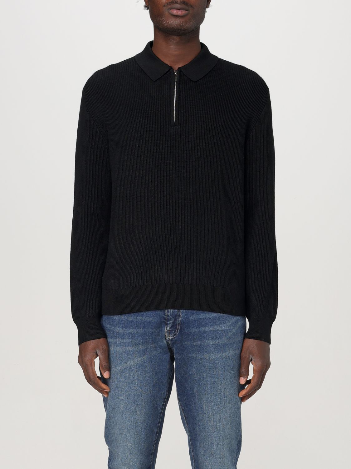 Shop Armani Exchange Sweater  Men Color Black In Schwarz