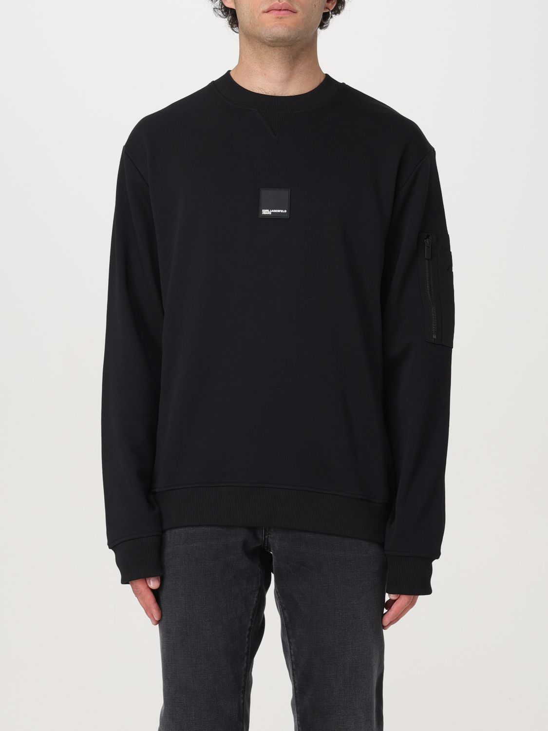 Karl Lagerfeld Sweater  Men Color Black In Schwarz