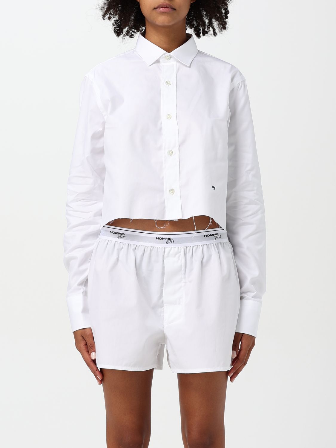 Hommegirls Shirt  Woman Color White In Weiss