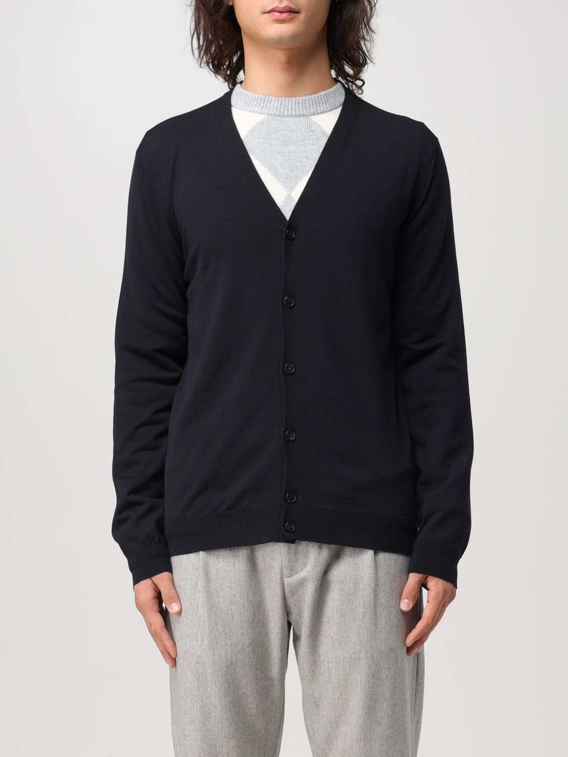 Zanone Cardigan  Men Color Blue In 蓝色