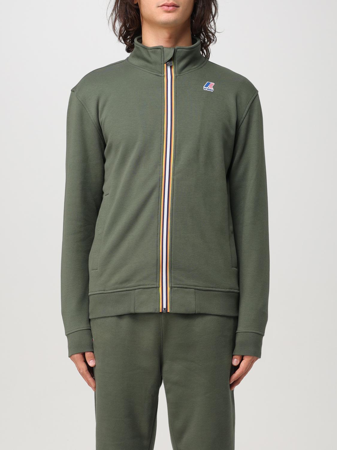 K-way Sweatshirt  Men Color Military In 军绿色