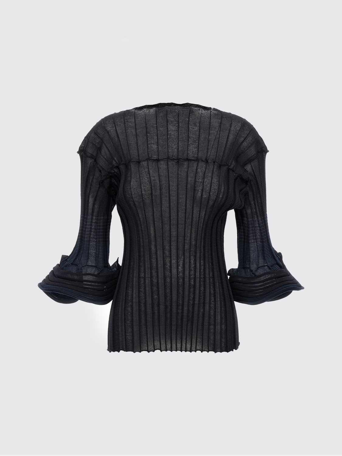 Issey Miyake Asagao Top In Black