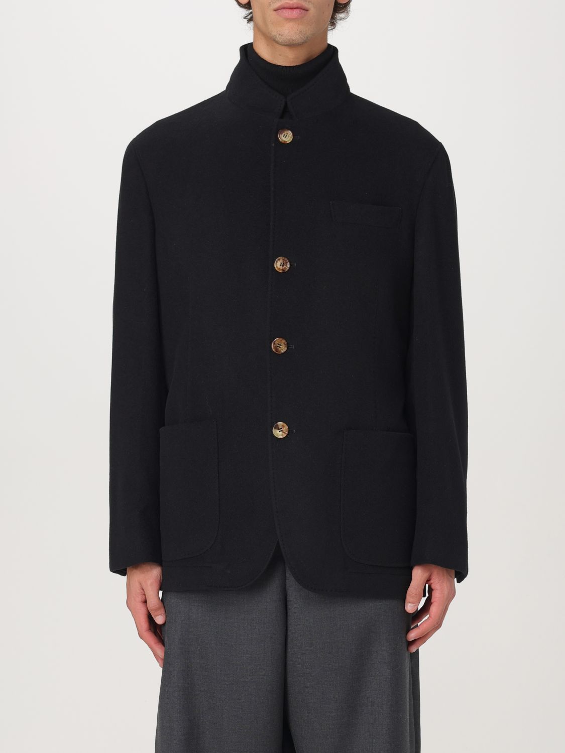 Shop Brunello Cucinelli Jacket  Men Color Black In Schwarz