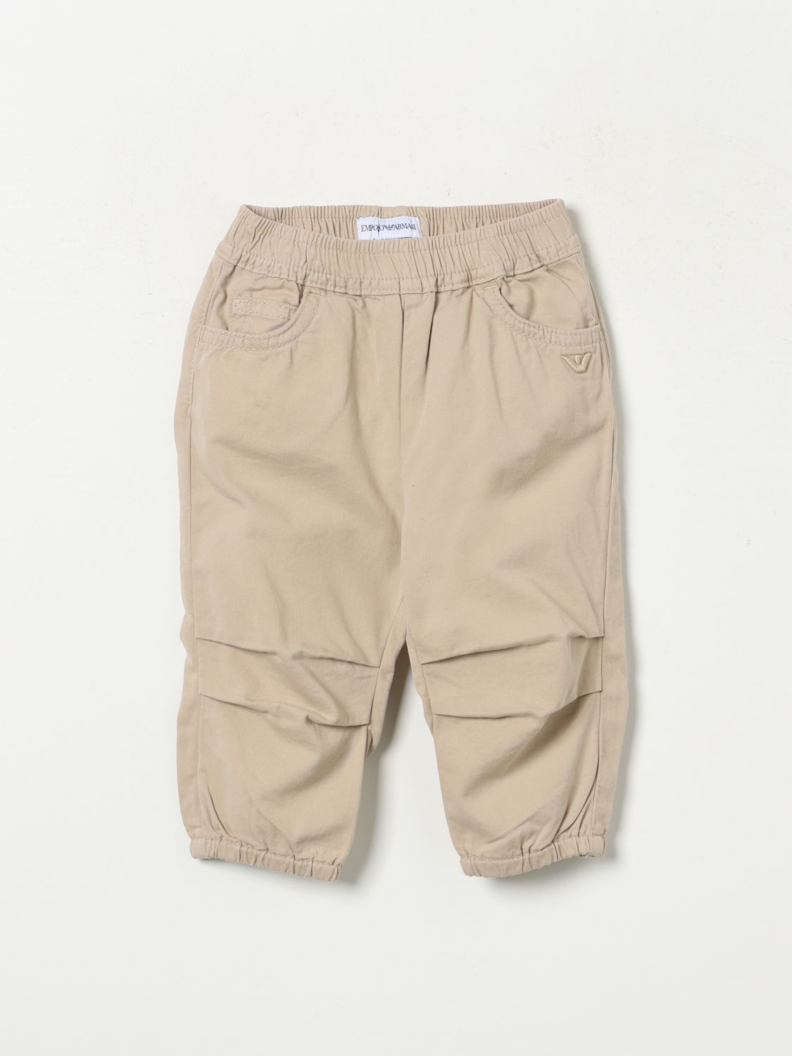 Emporio Armani Babies' Pants  Kids Color Beige