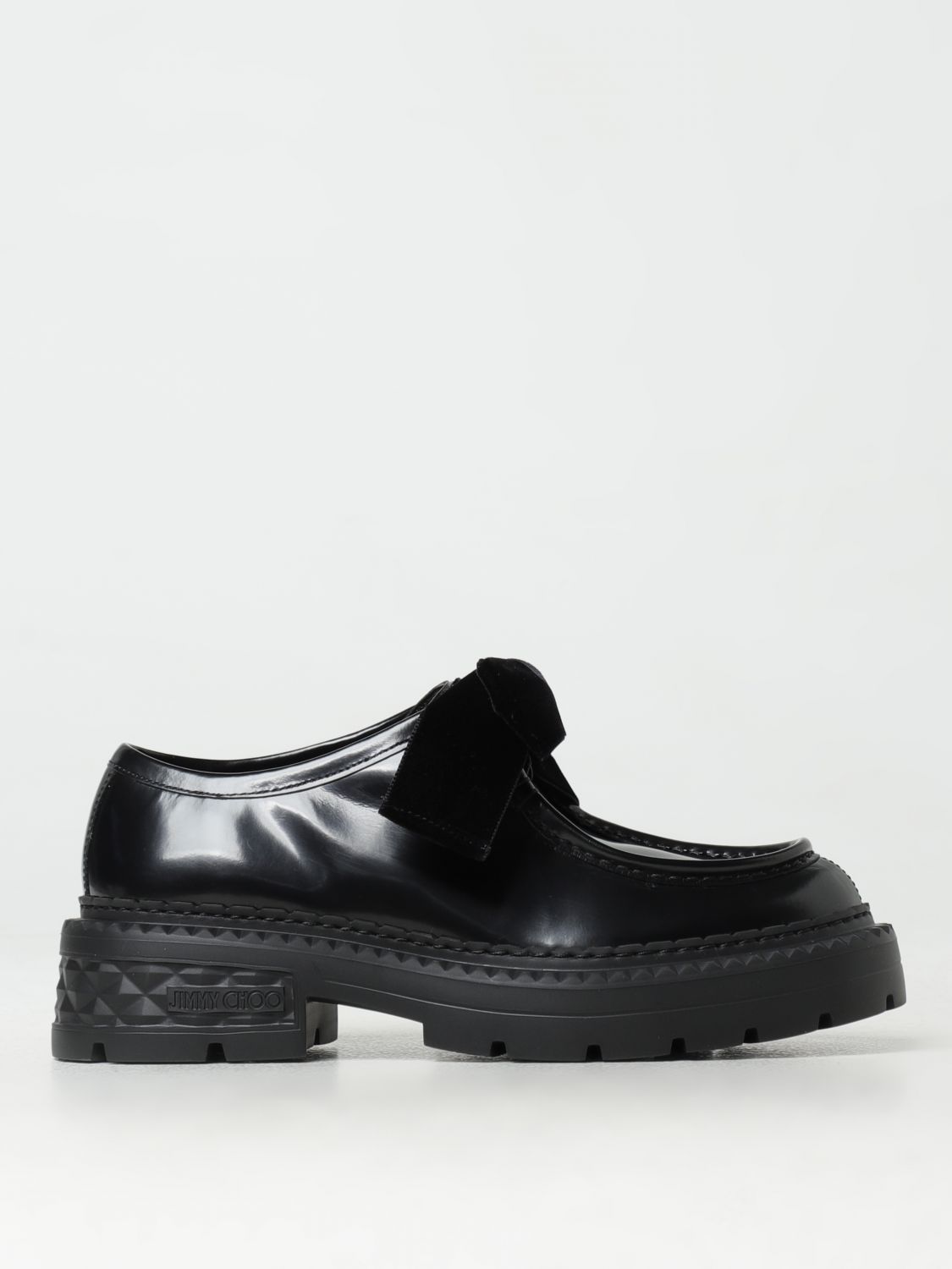 Shop Jimmy Choo Loafers  Woman Color Black In Schwarz