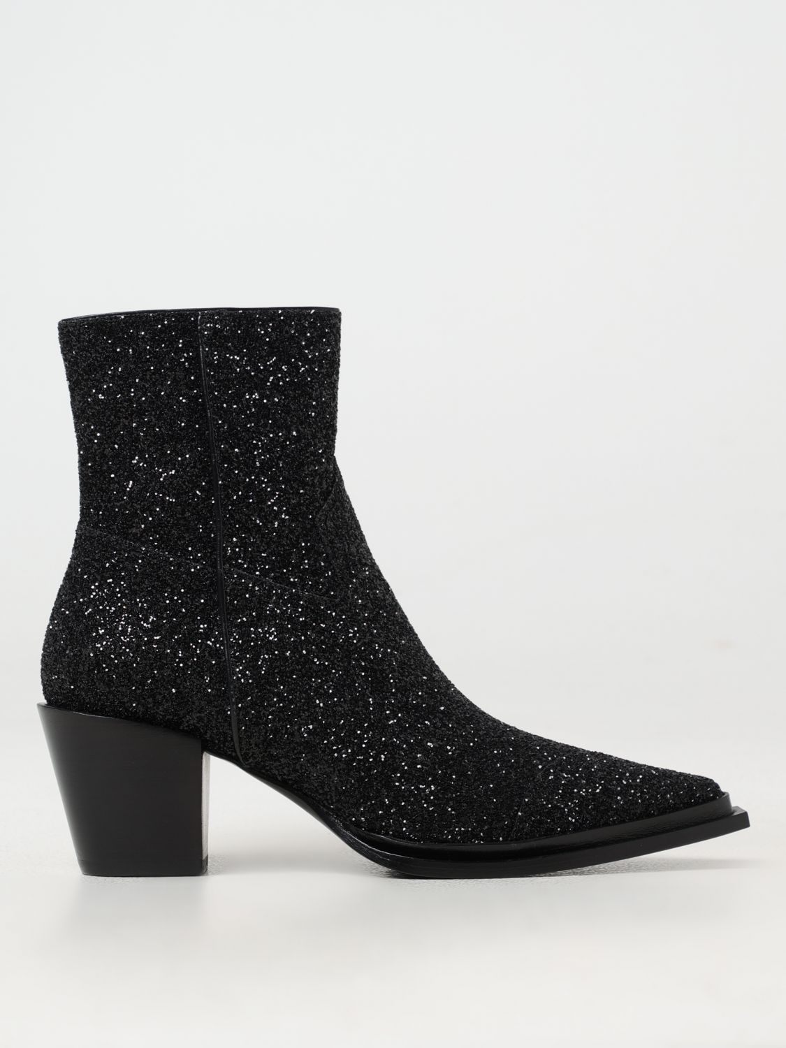 Jimmy Choo Flat Ankle Boots  Woman Color Black In Schwarz