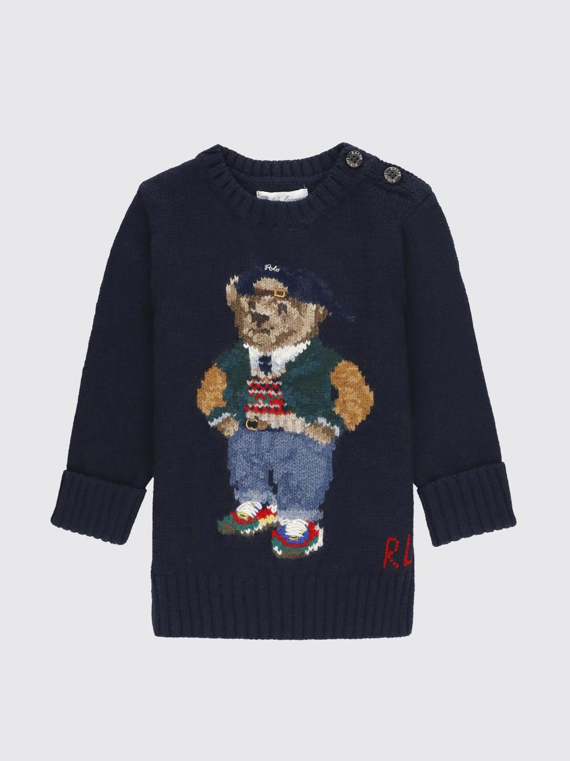 Shop Polo Ralph Lauren Sweater  Kids Color Blue In Blau