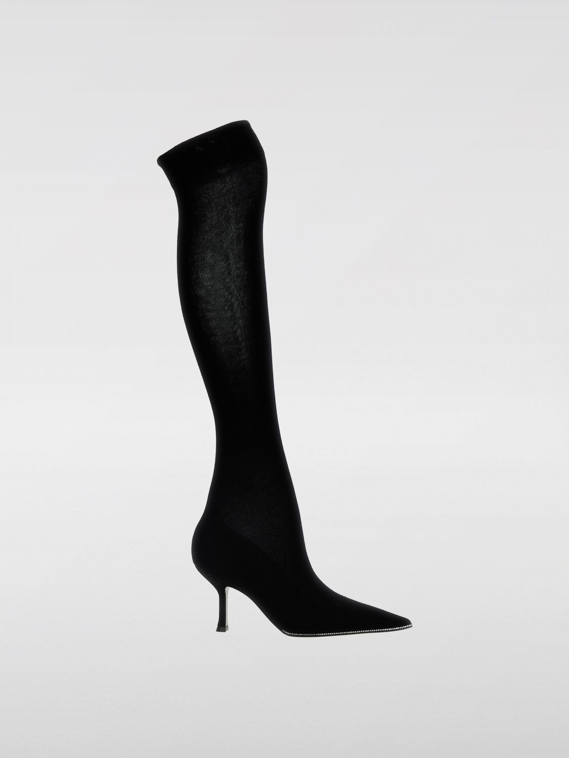 Shop René Caovilla Boots Rene Caovilla Woman Color Black In Schwarz