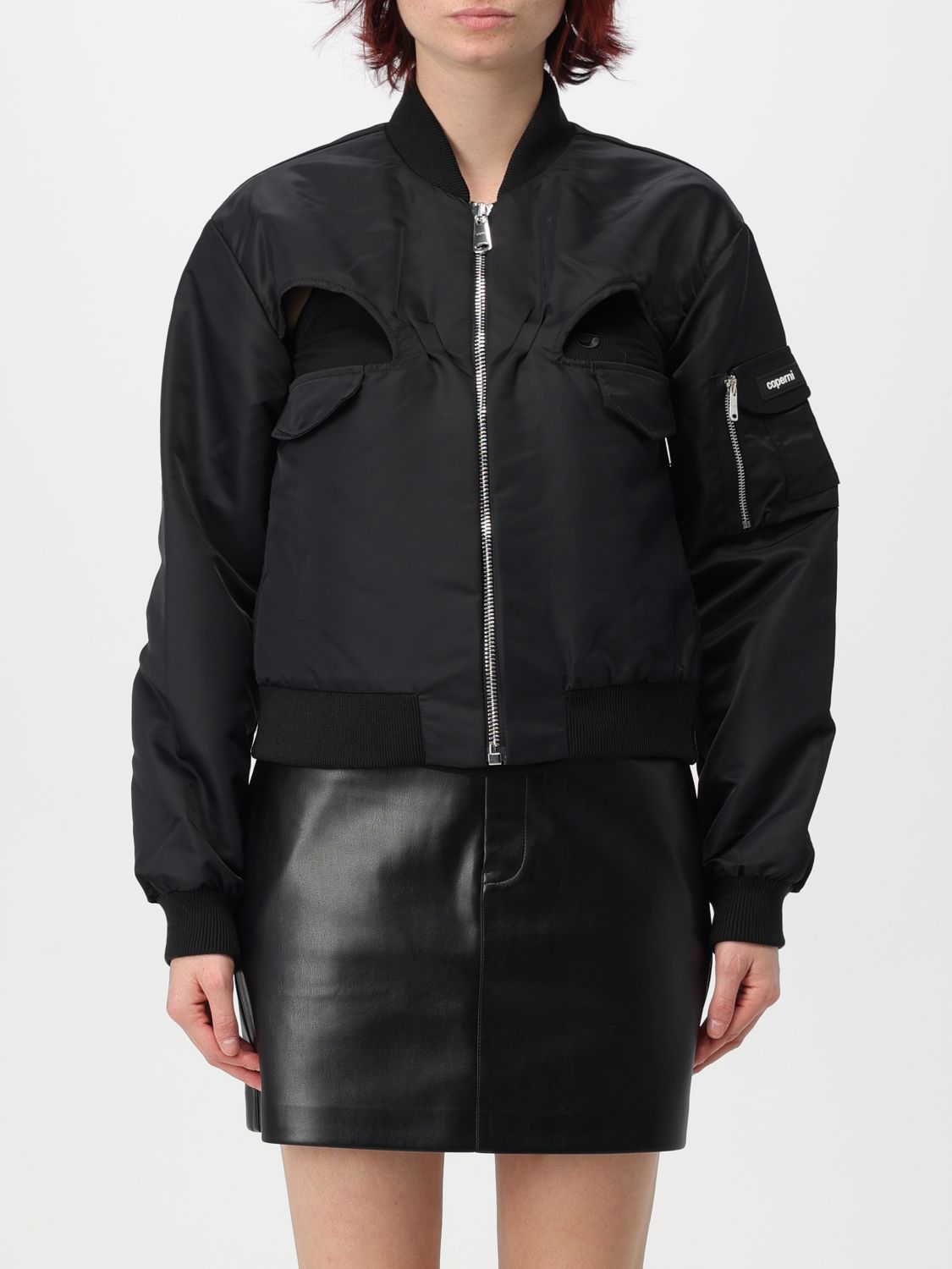 Shop Coperni Jacket  Woman Color Black In Schwarz