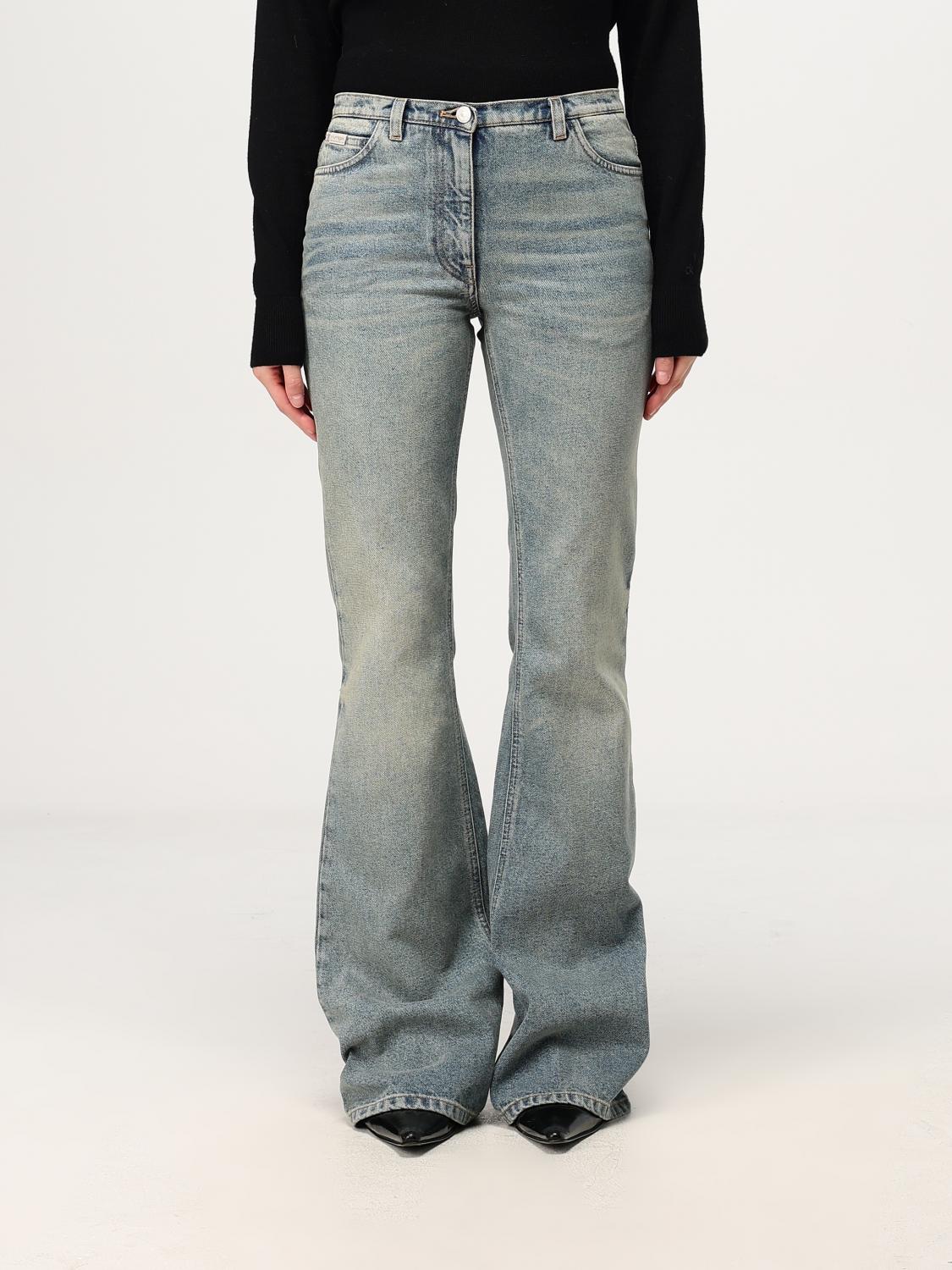Shop Courrèges Jeans Woman Color Blue In Blau