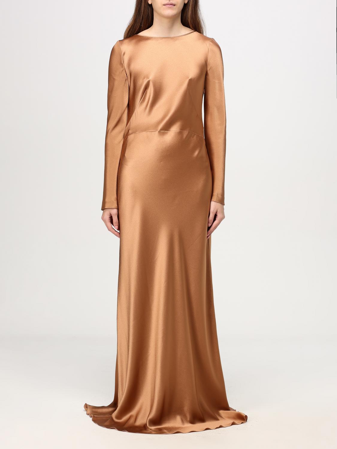 Shop Alberta Ferretti Dress  Woman Color Beige