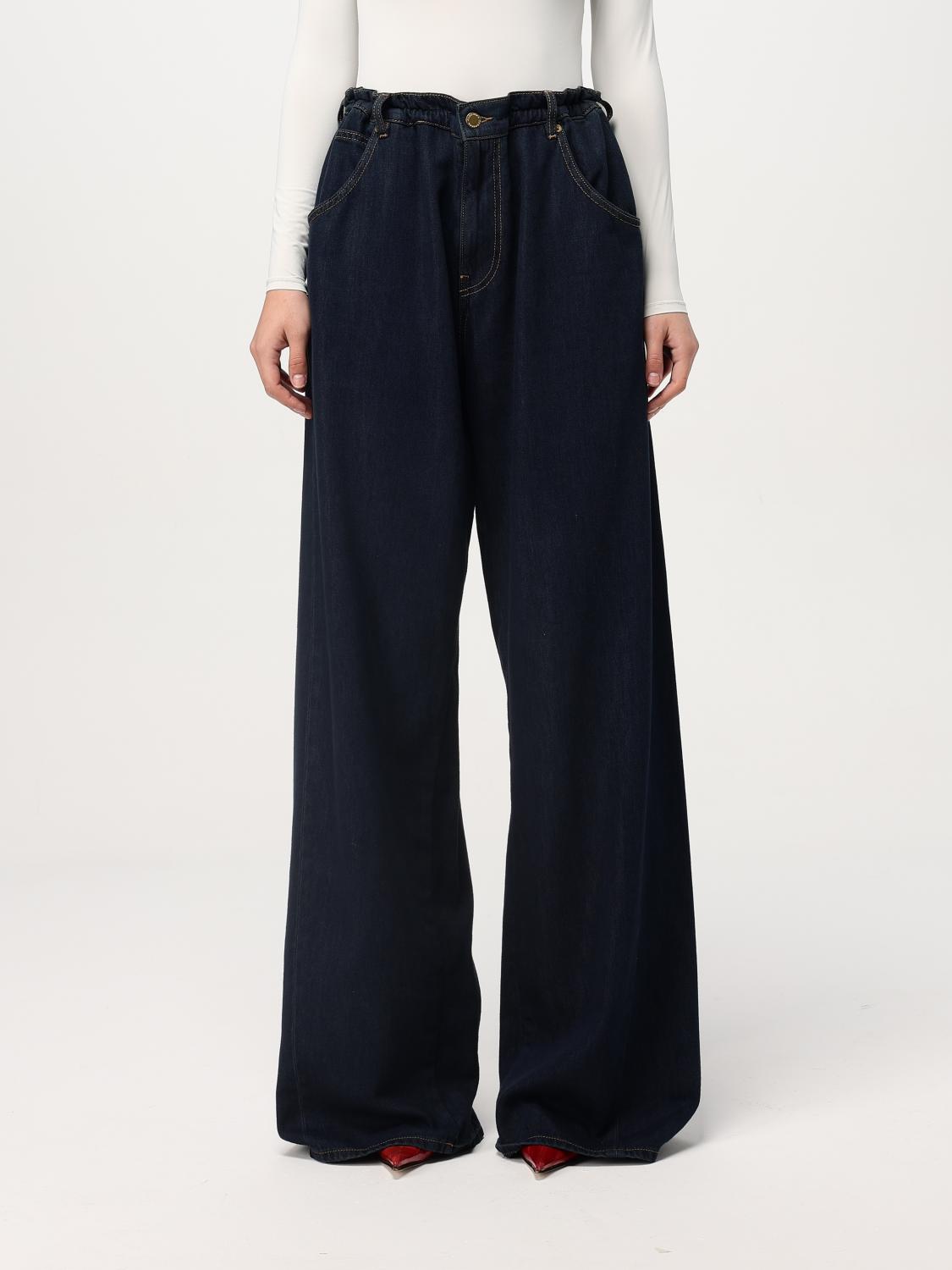 Shop Darkpark Jeans Woman Color Blue In Blau