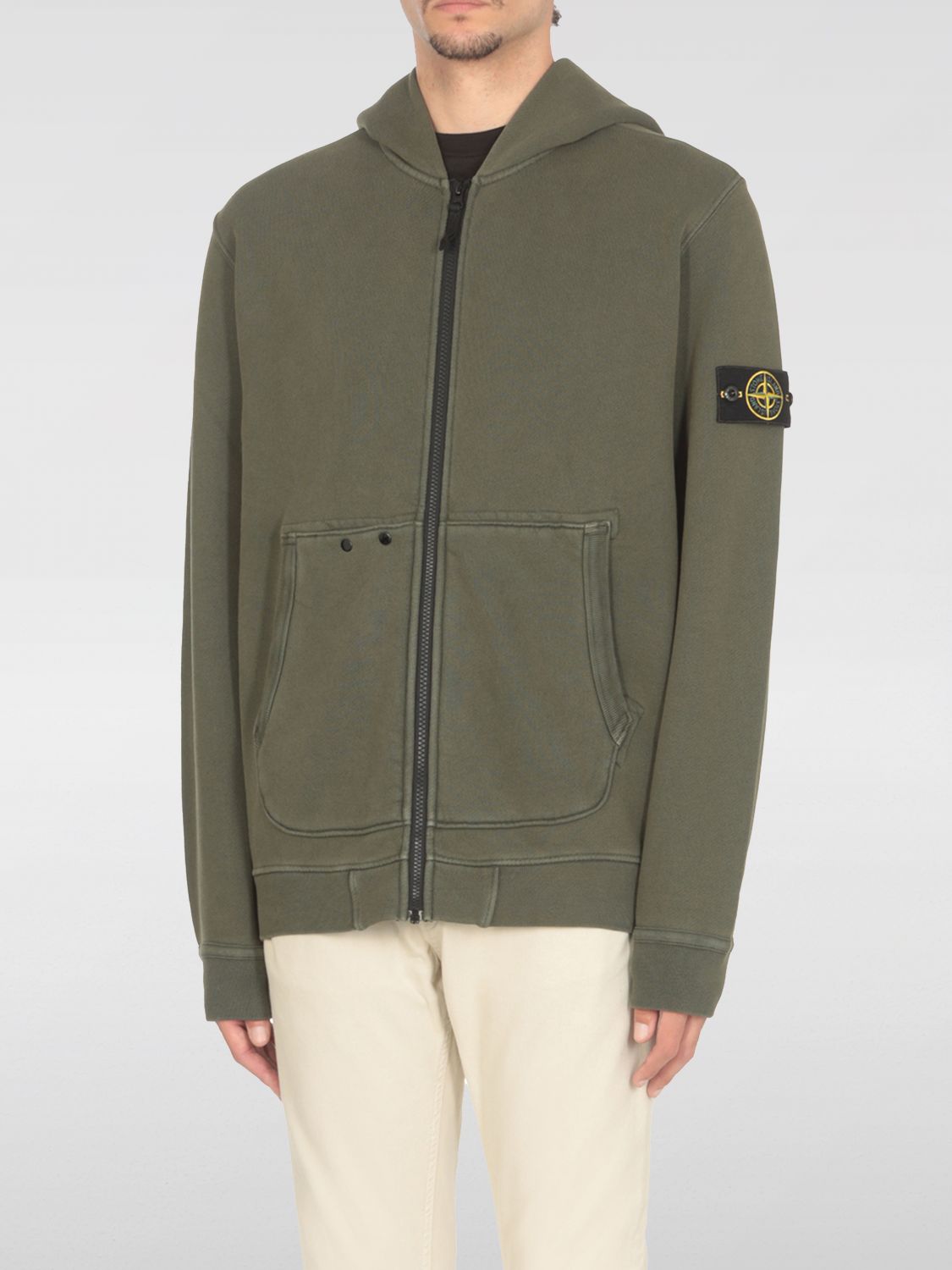 Stone Island Sweater  Men Color Moss Green