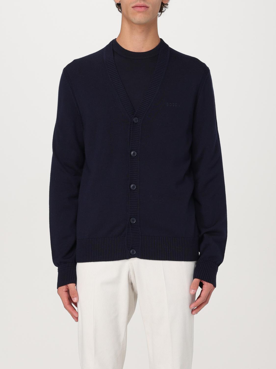 Shop Hugo Boss Sweater Boss Men Color Blue In Blau