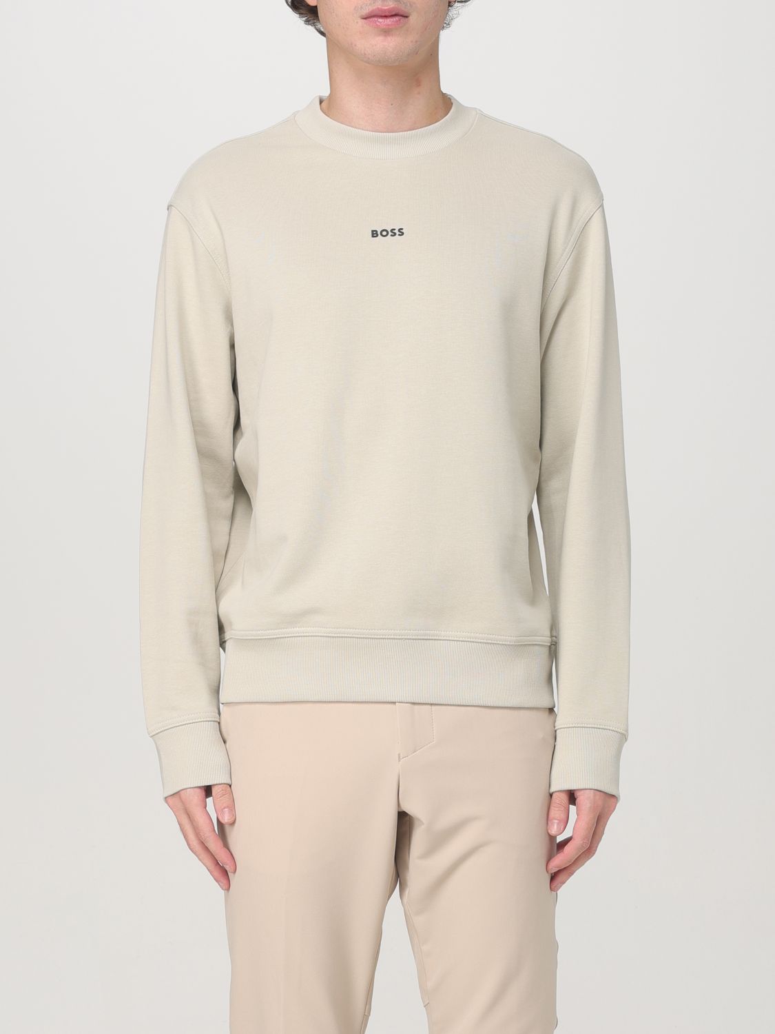 Shop Hugo Boss Sweatshirt Boss Men Color Beige