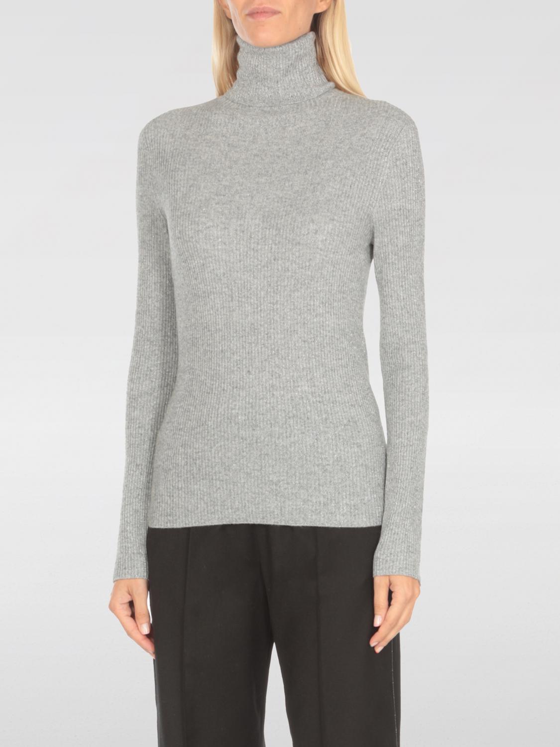 Shop Fabiana Filippi Sweater  Woman Color Grey In Grau