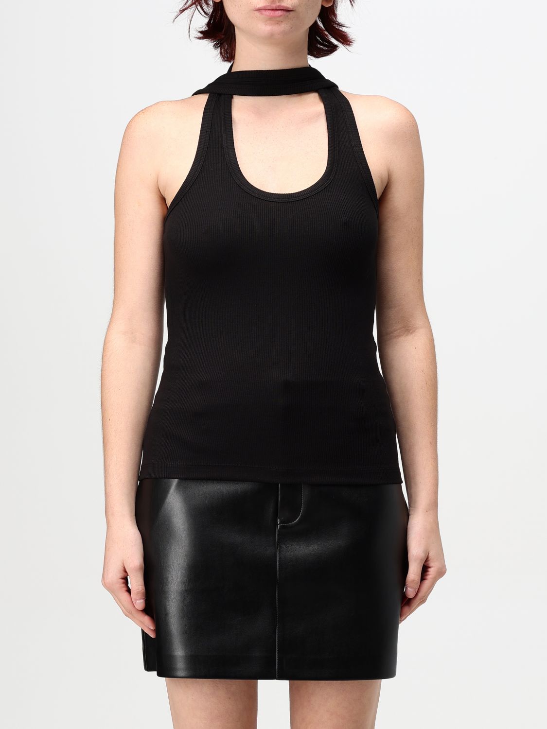 Shop Coperni Top  Woman Color Black In Schwarz