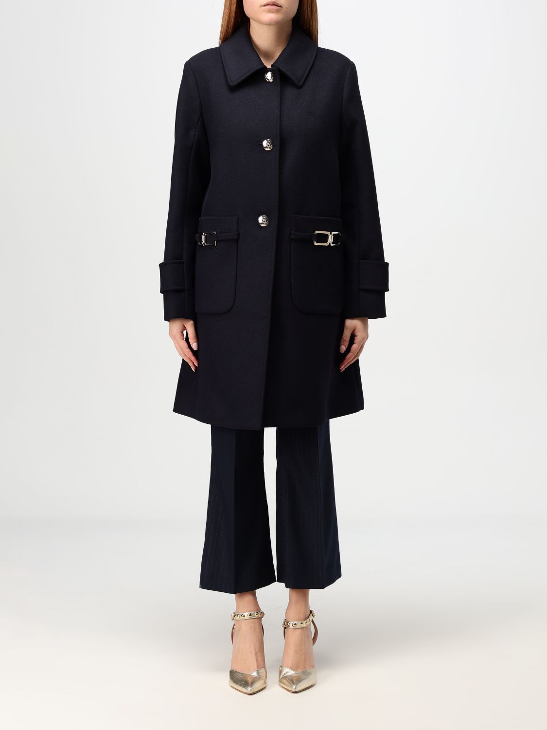 Shop Liu •jo Coat Liu Jo Woman Color Marine