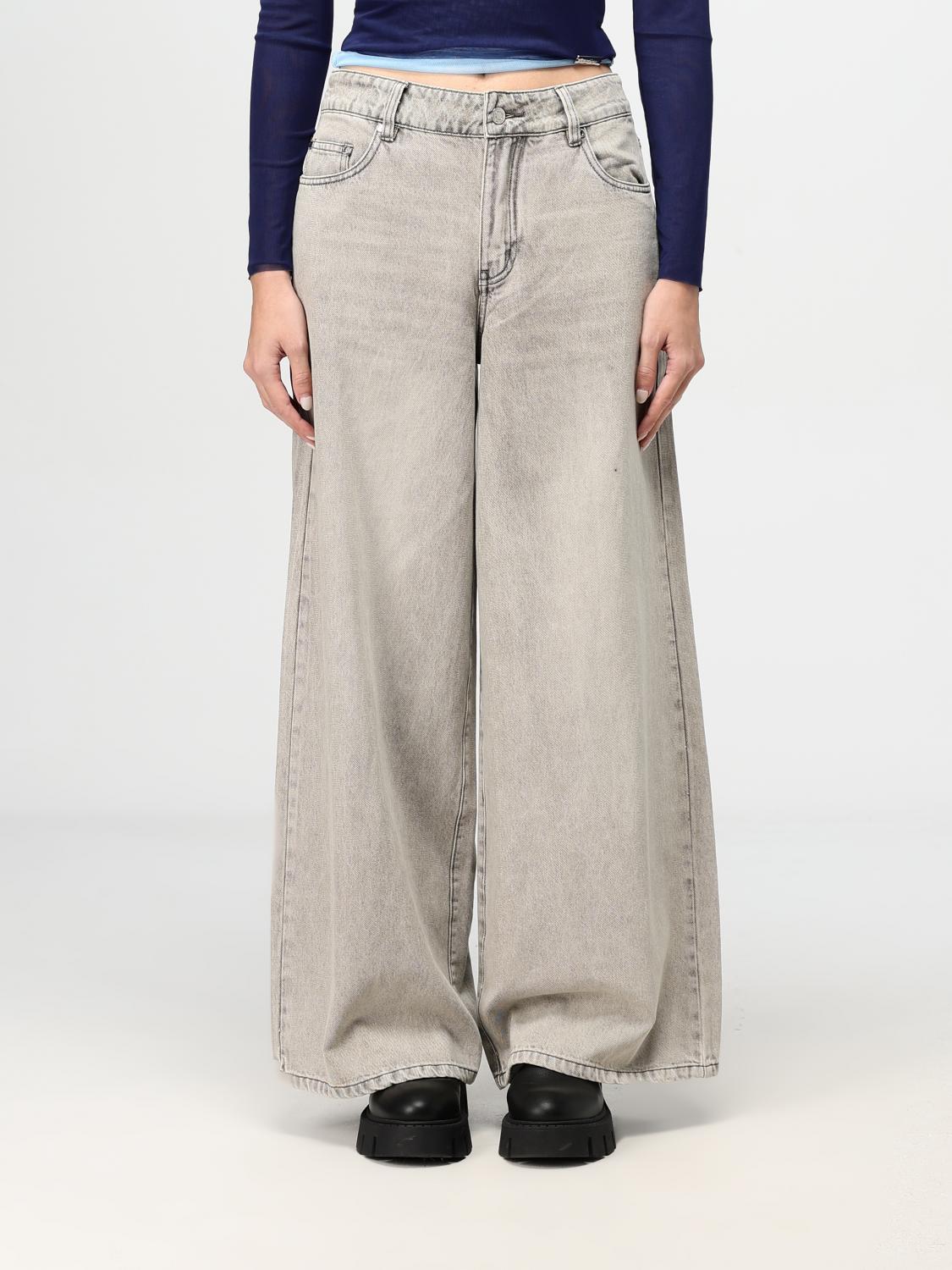 Shop House Of Sunny Jeans  Woman Color Grey In Grau