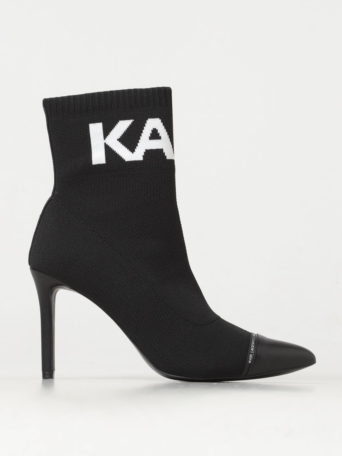 Karl Lagerfeld Flat Ankle Boots  Woman Color Black In Schwarz