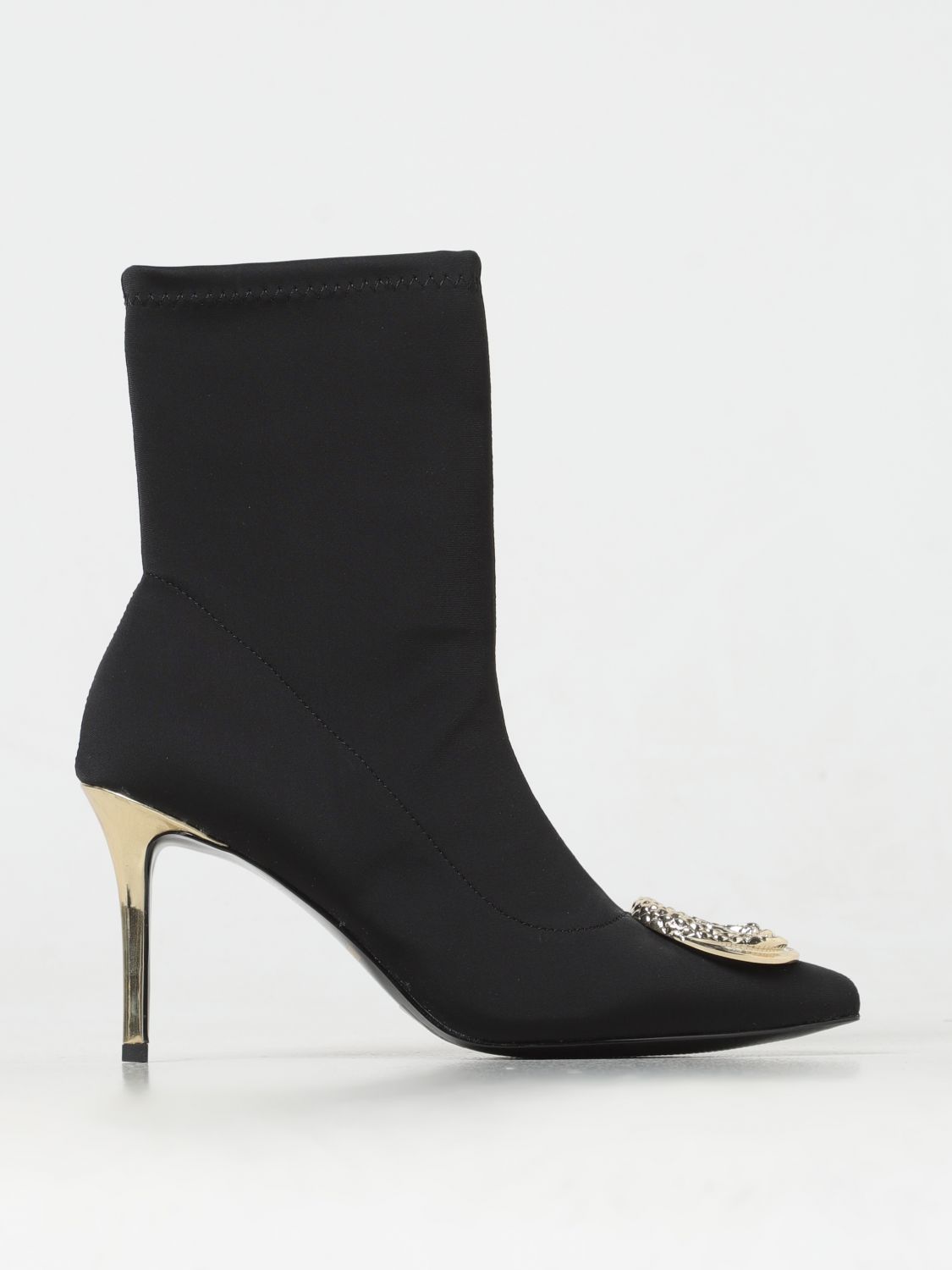 Just Cavalli Flat Ankle Boots  Woman Color Black In Schwarz