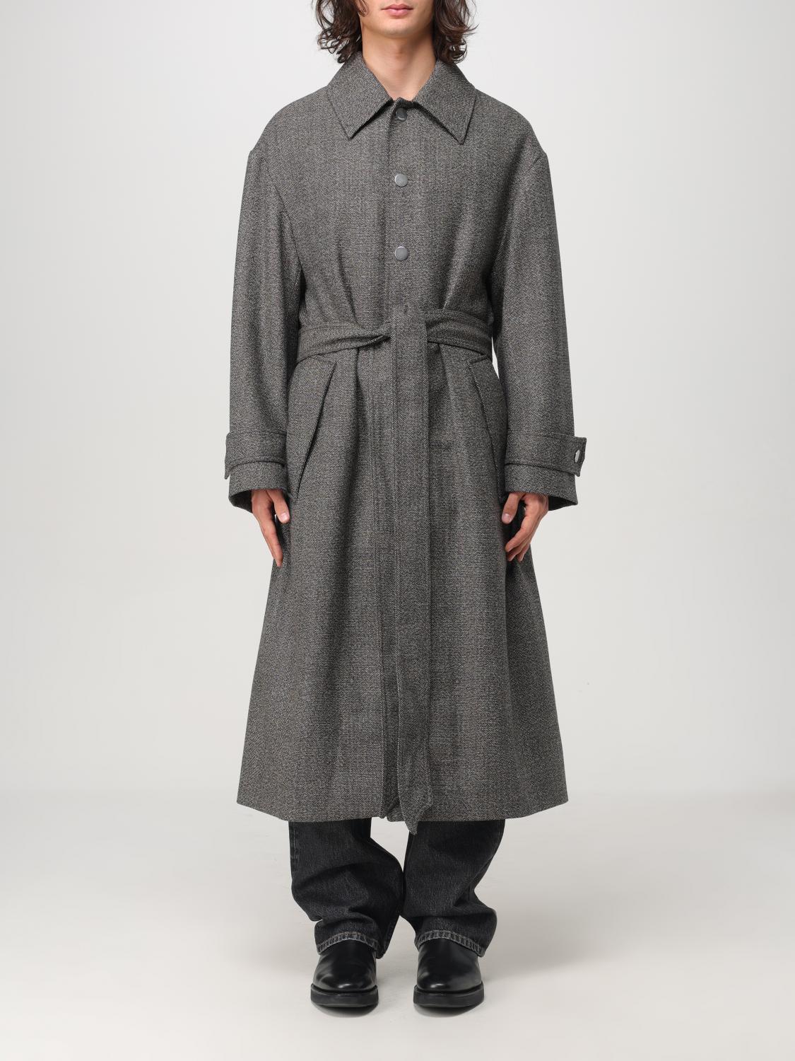 Shop Ami Alexandre Mattiussi Coat Ami Paris Men Color Brown In Braun