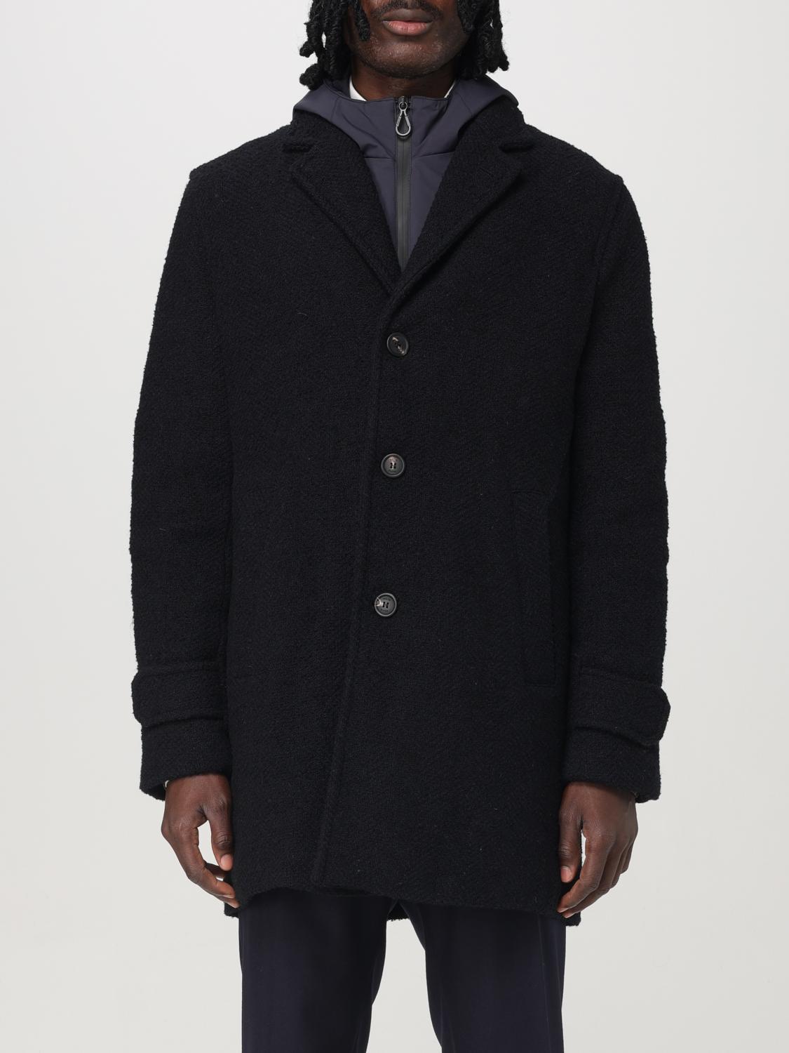 Paltò Coat  Men Color Black In Schwarz