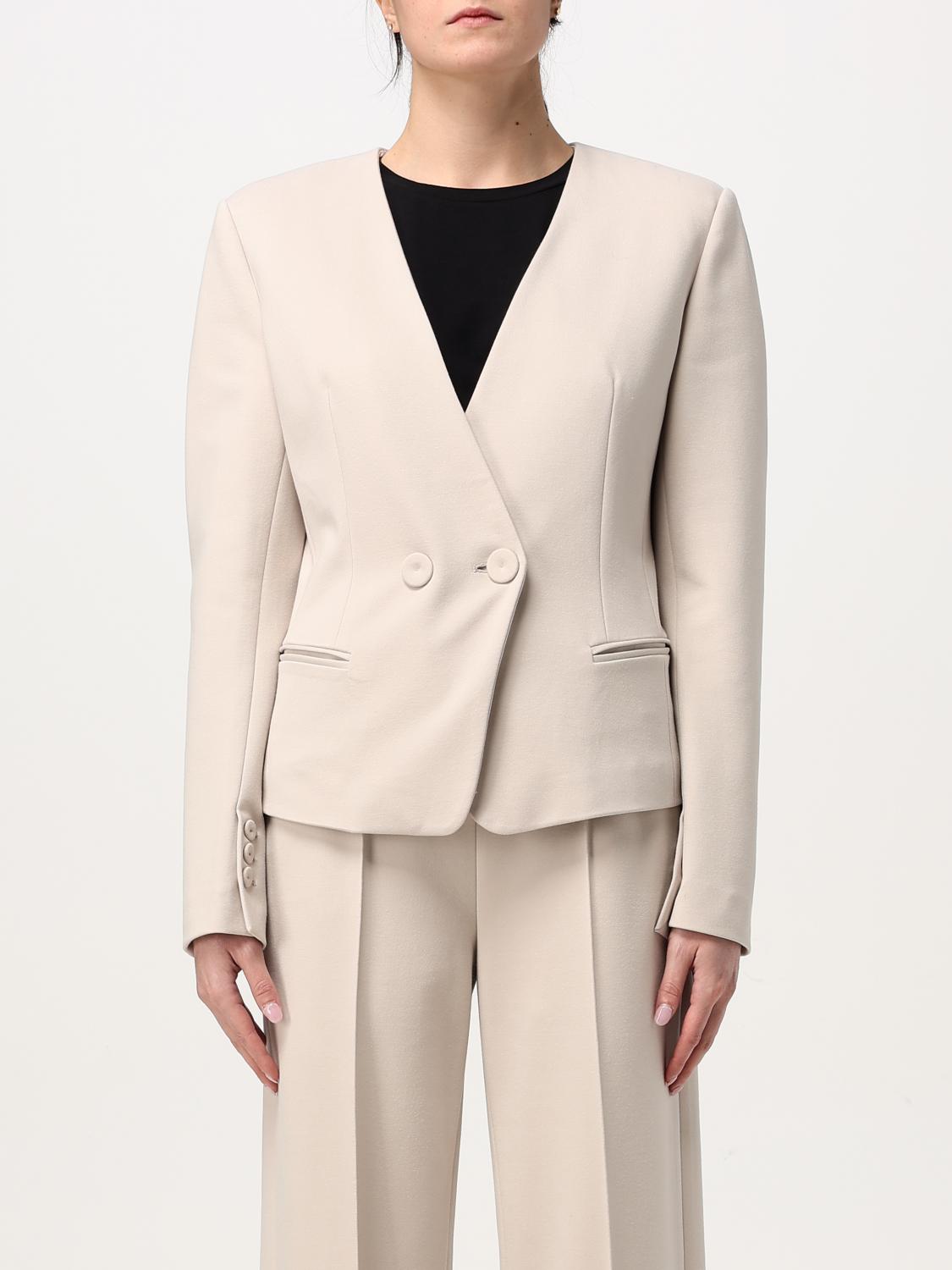 LIU •JO BLAZER LIU JO WOMAN COLOR DOVE GREY G23560073