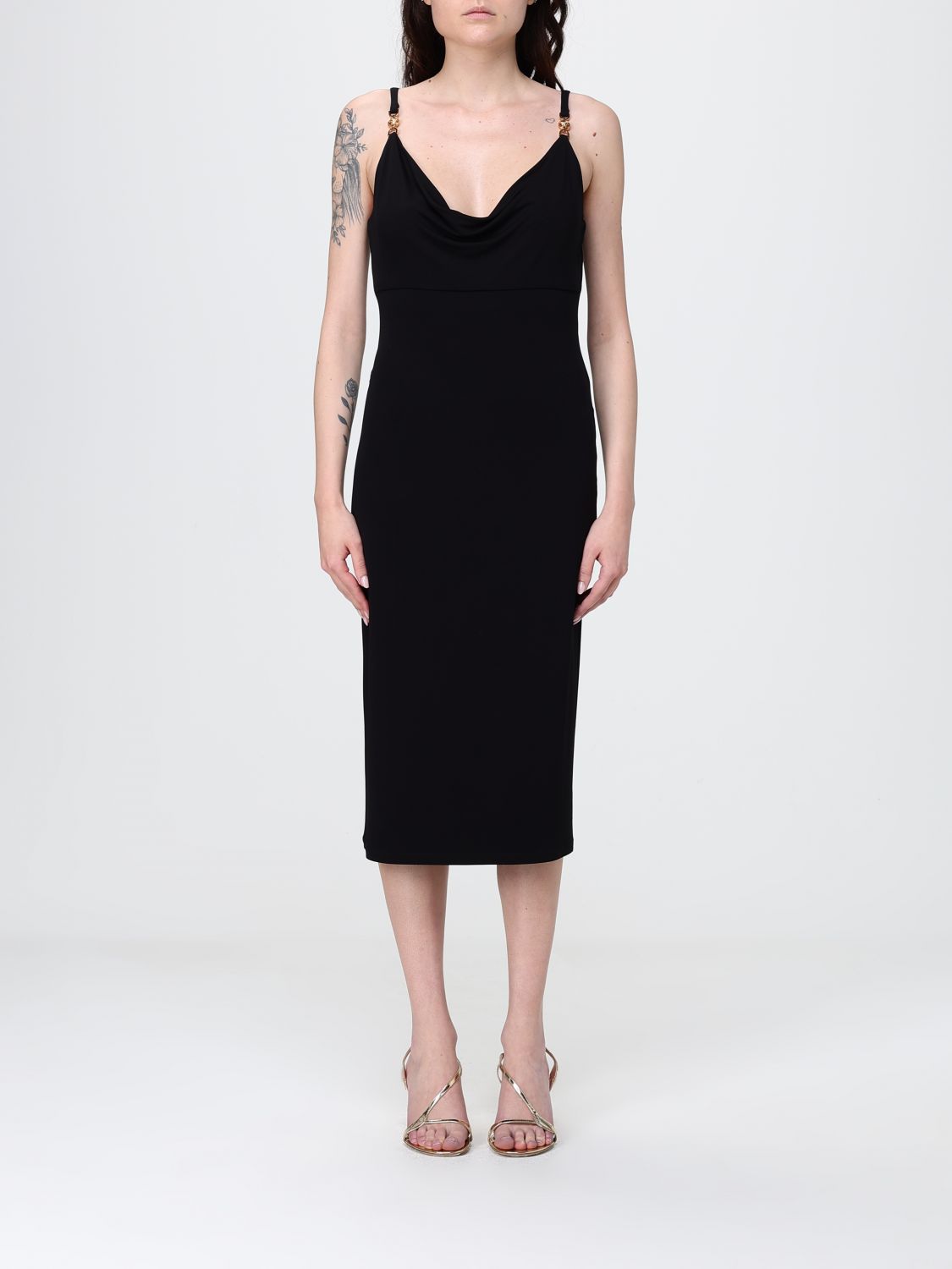 VERSACE Dress Woman color Black