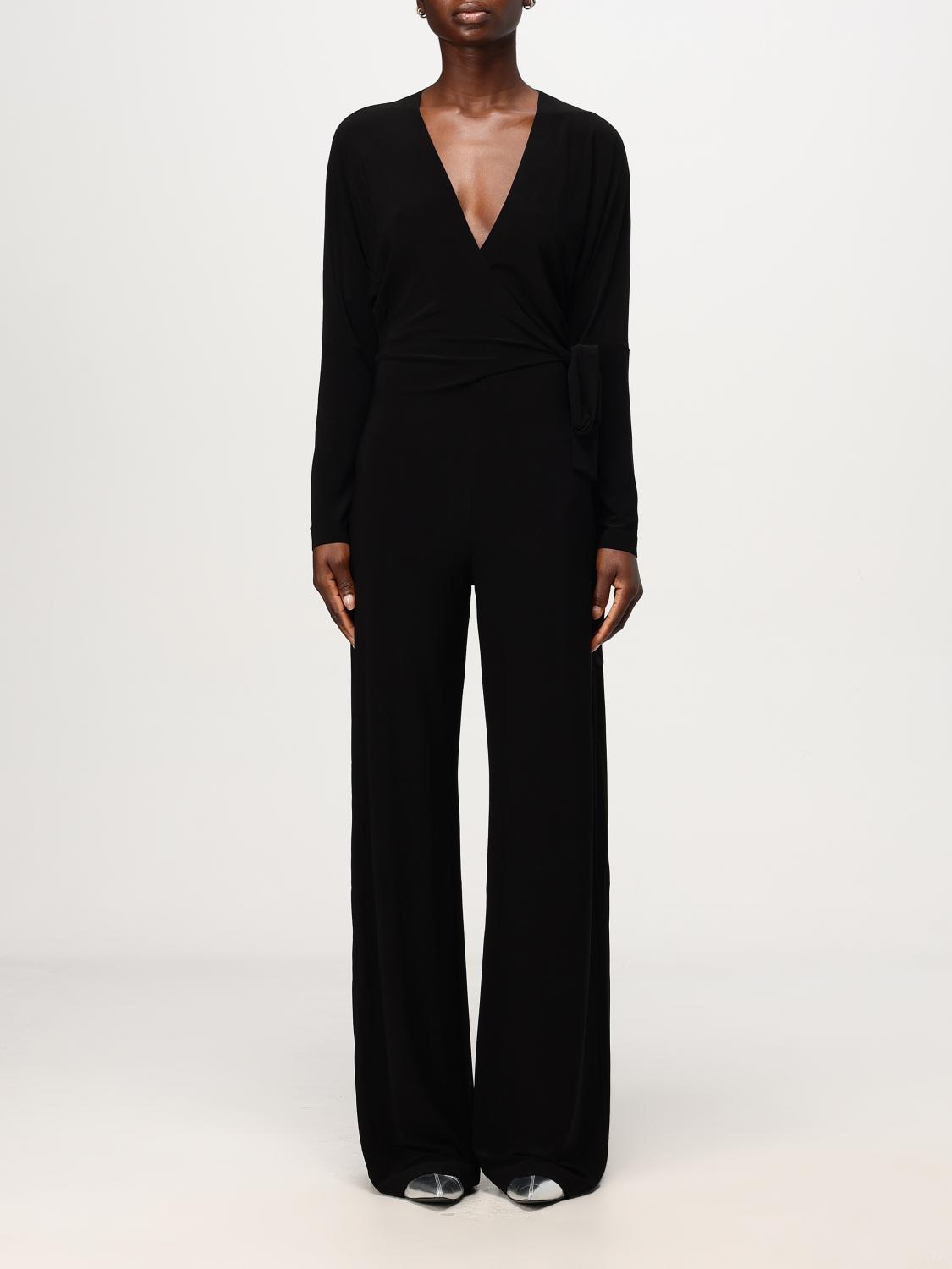Shop Norma Kamali Jumpsuits Woman Color Black In Schwarz