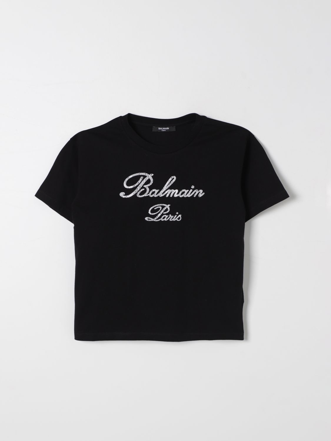 Shop Balmain T-shirt  Kids Color Black In Schwarz