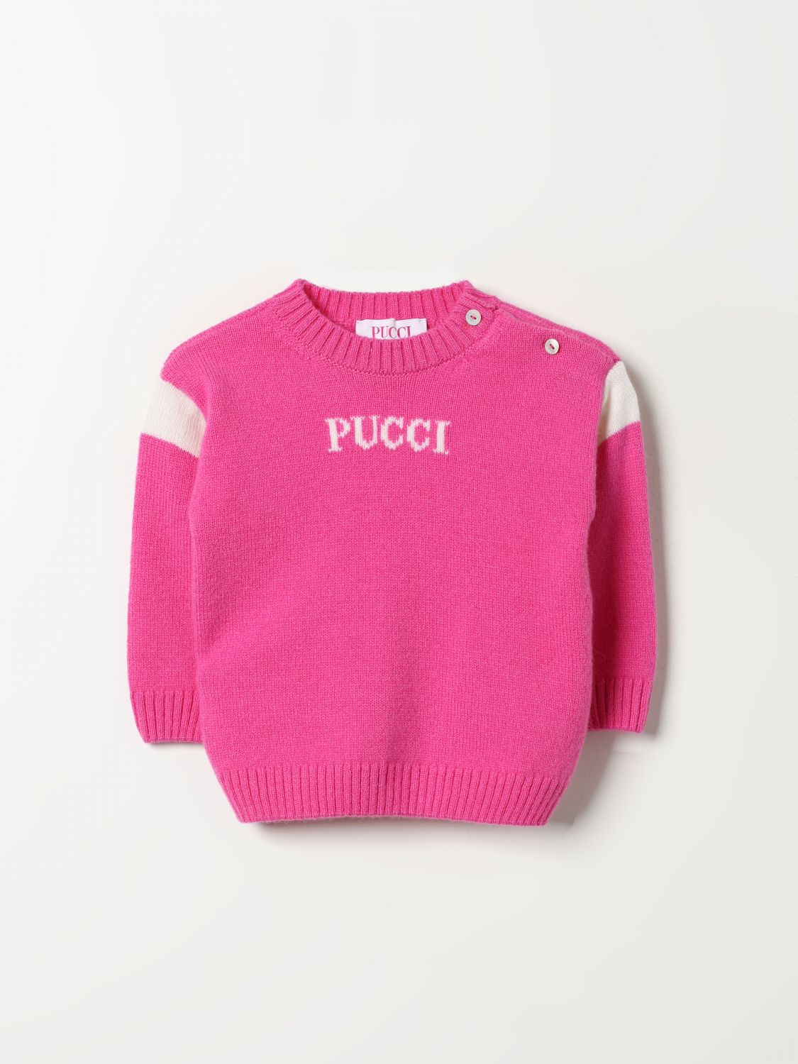 Shop Pucci Sweater  Kids Color Fuchsia