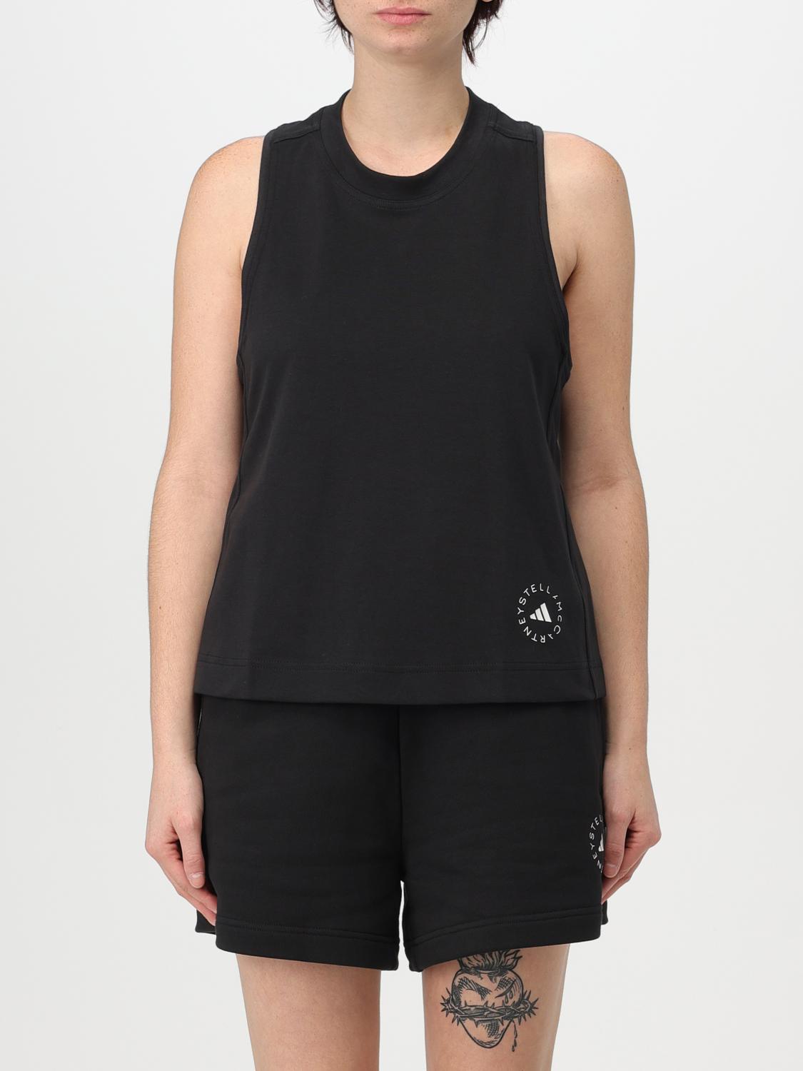 Adidas By Stella Mccartney Top  Woman Color Black In Schwarz