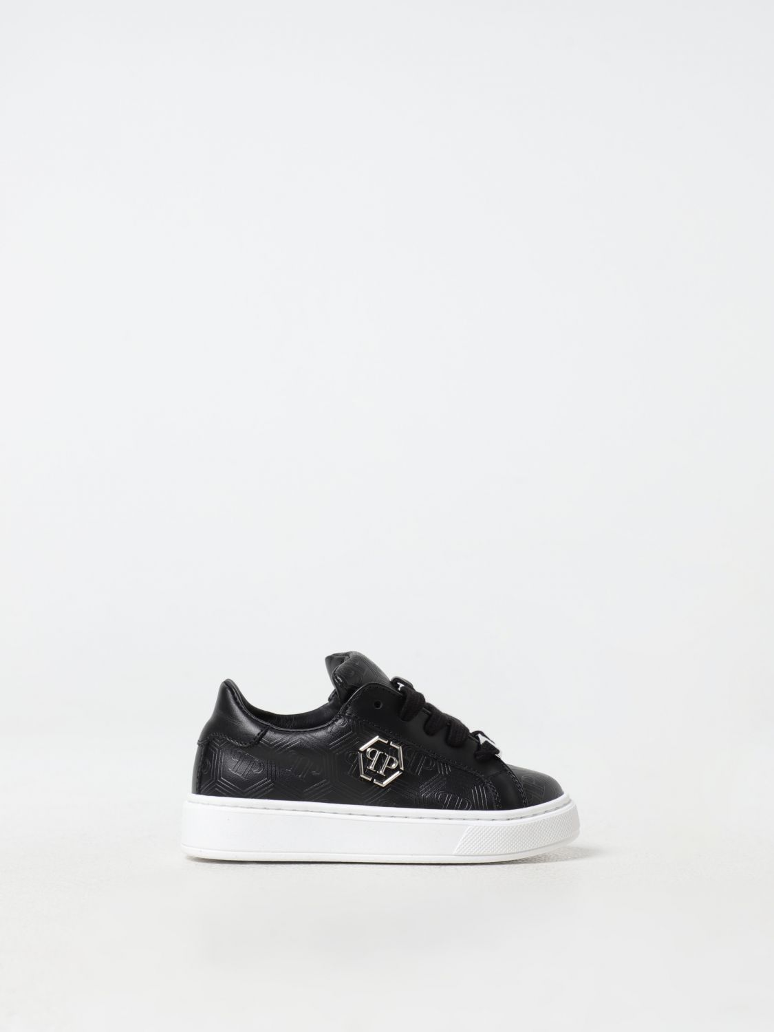 Shop Philipp Plein Shoes  Kids Color Black In Schwarz