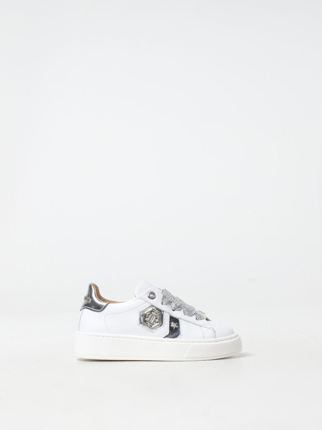 Shop Philipp Plein Shoes  Kids Color White In Weiss