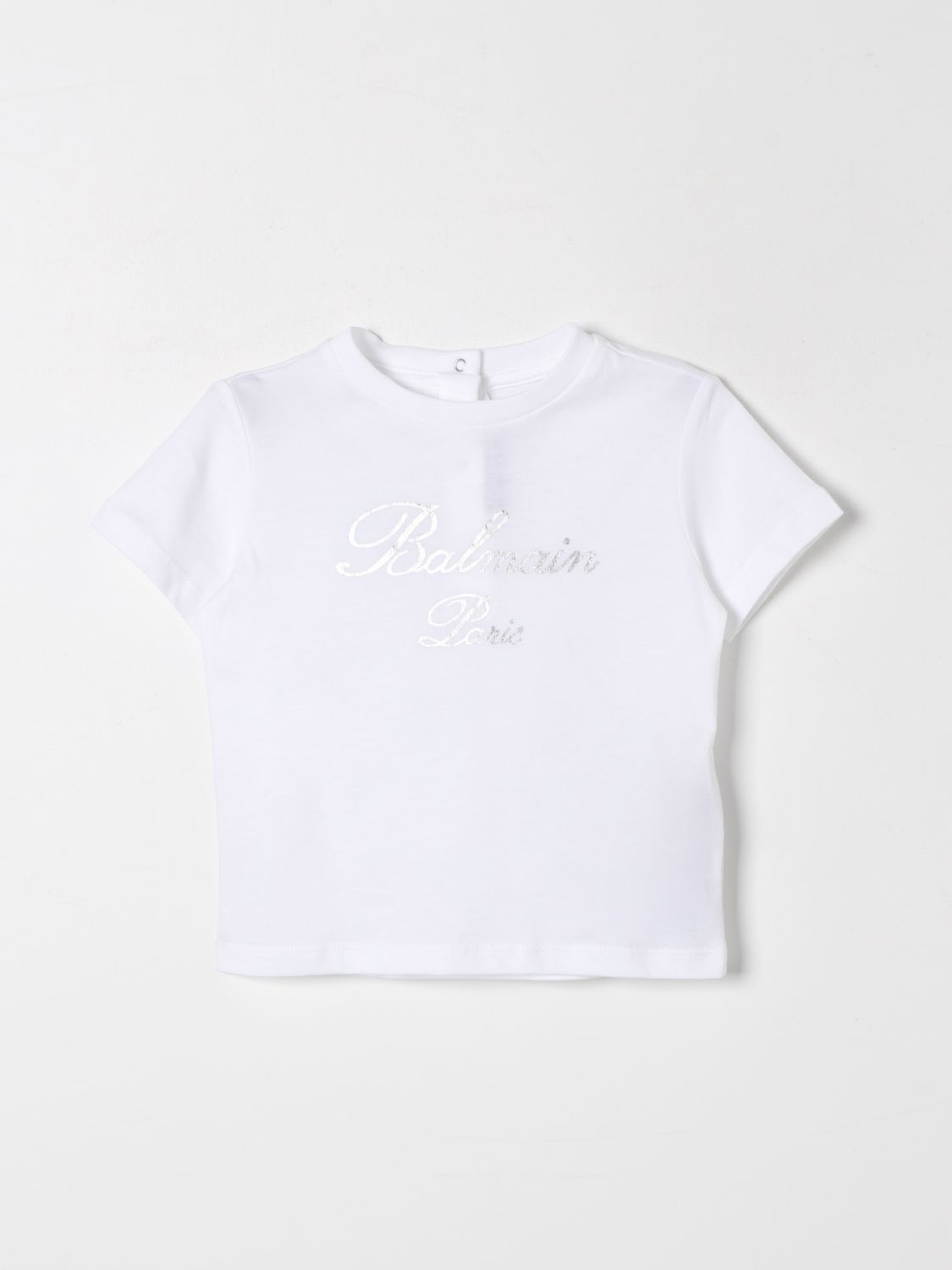 Shop Balmain T-shirt  Kids Color White In Weiss