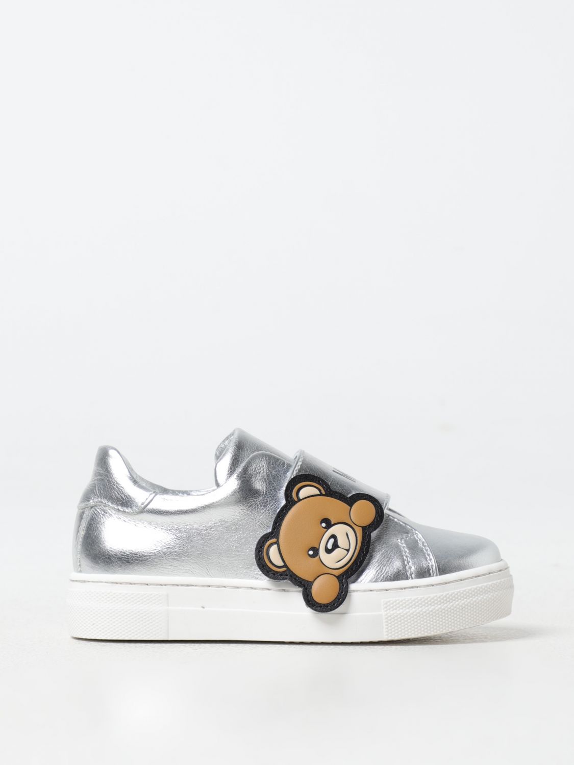 Shop Moschino Shoes  Kids Color Silver In Silber