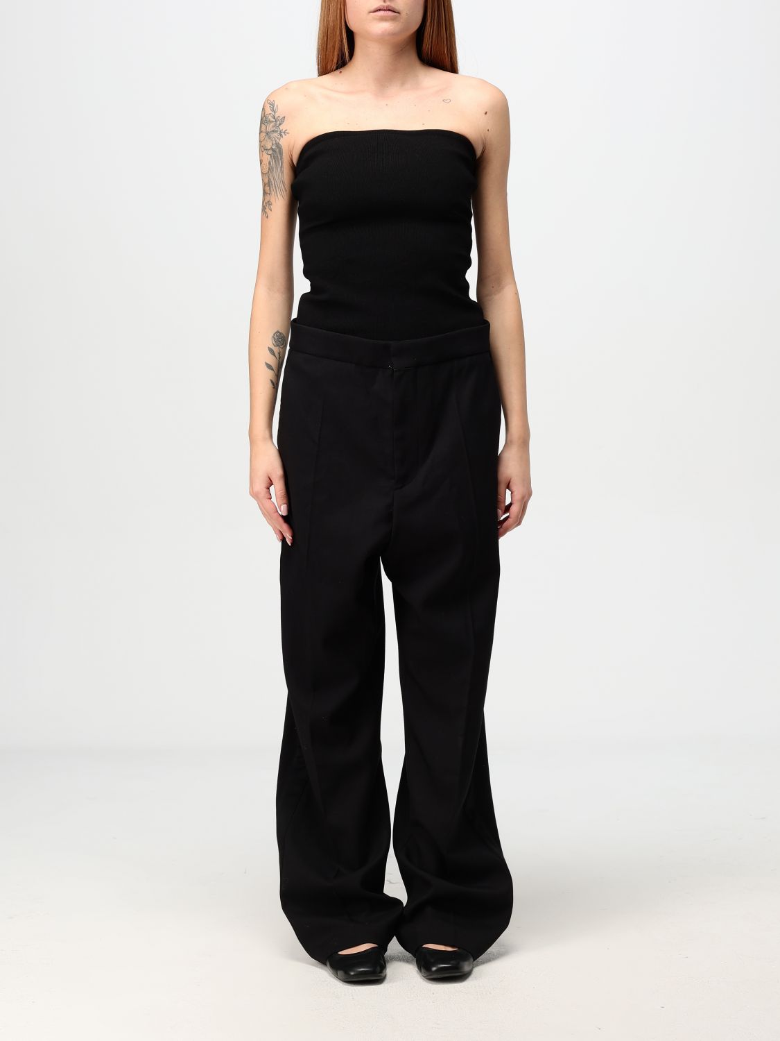 Shop Alaïa Jumpsuits  Woman Color Black In Schwarz