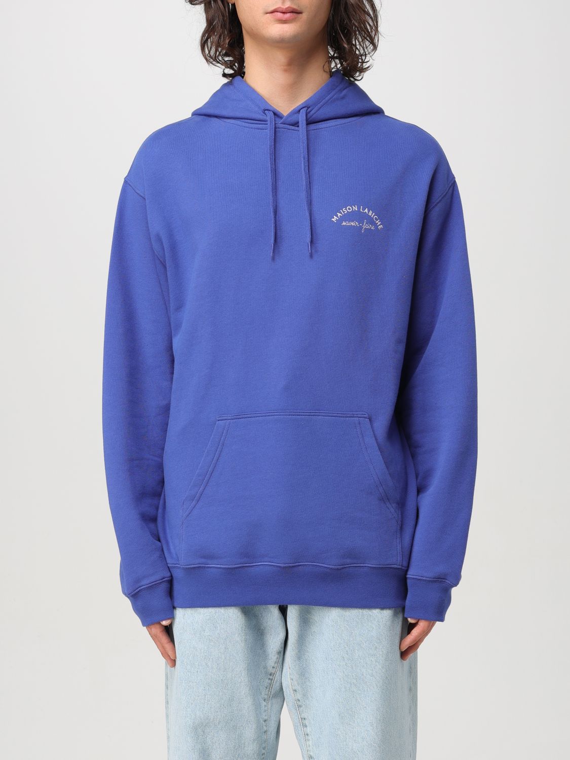 Shop Maison Labiche Sweater  Men Color Blue In Blau