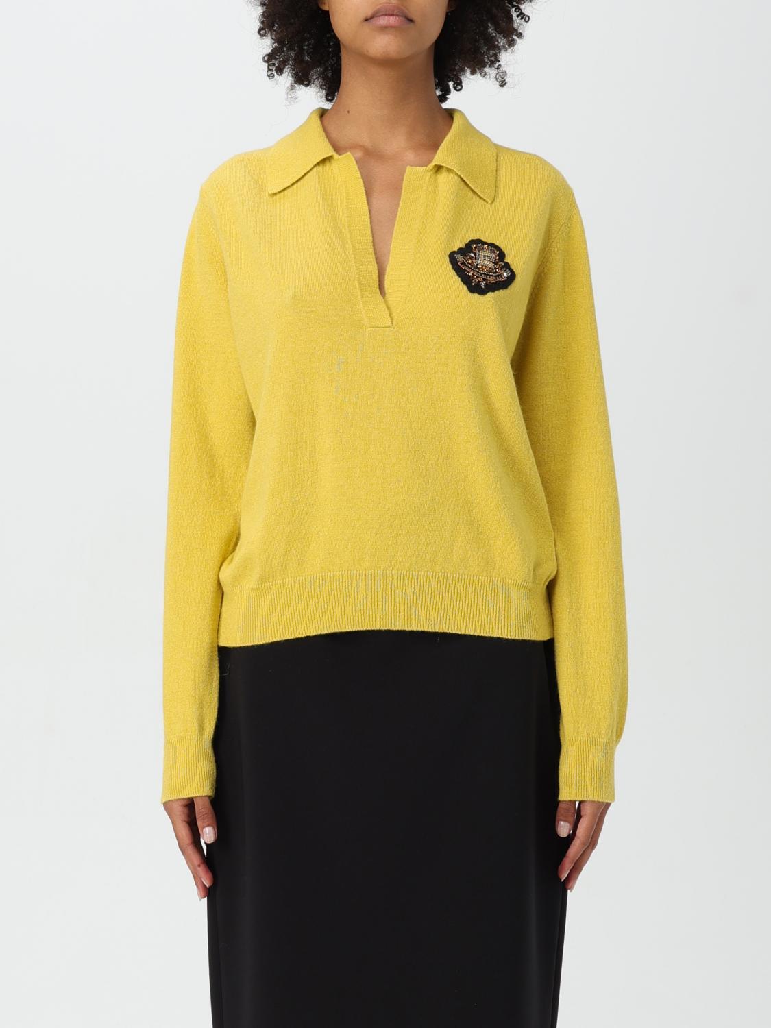 Ermanno Firenze Sweater Woman Color Yellow In Gelb