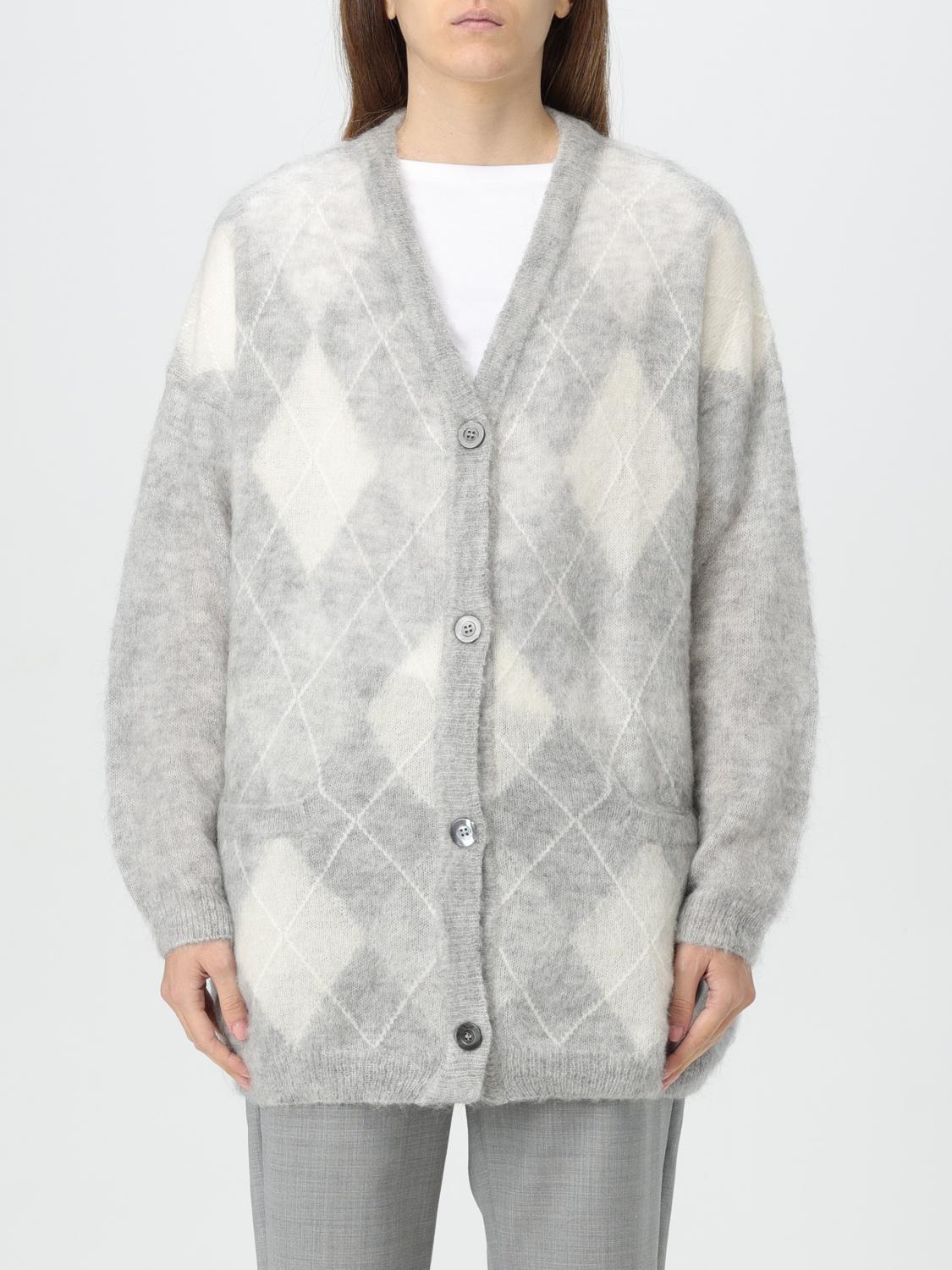 SEMICOUTURE CARDIGAN SEMICOUTURE WOMAN COLOR GREY G25099020