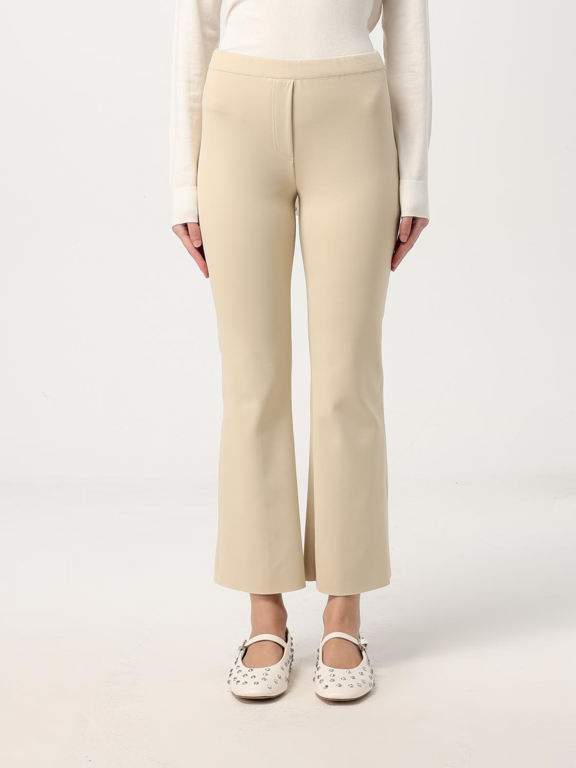 Liviana Conti Tecnosoft Trumpet Trousers In Champagne